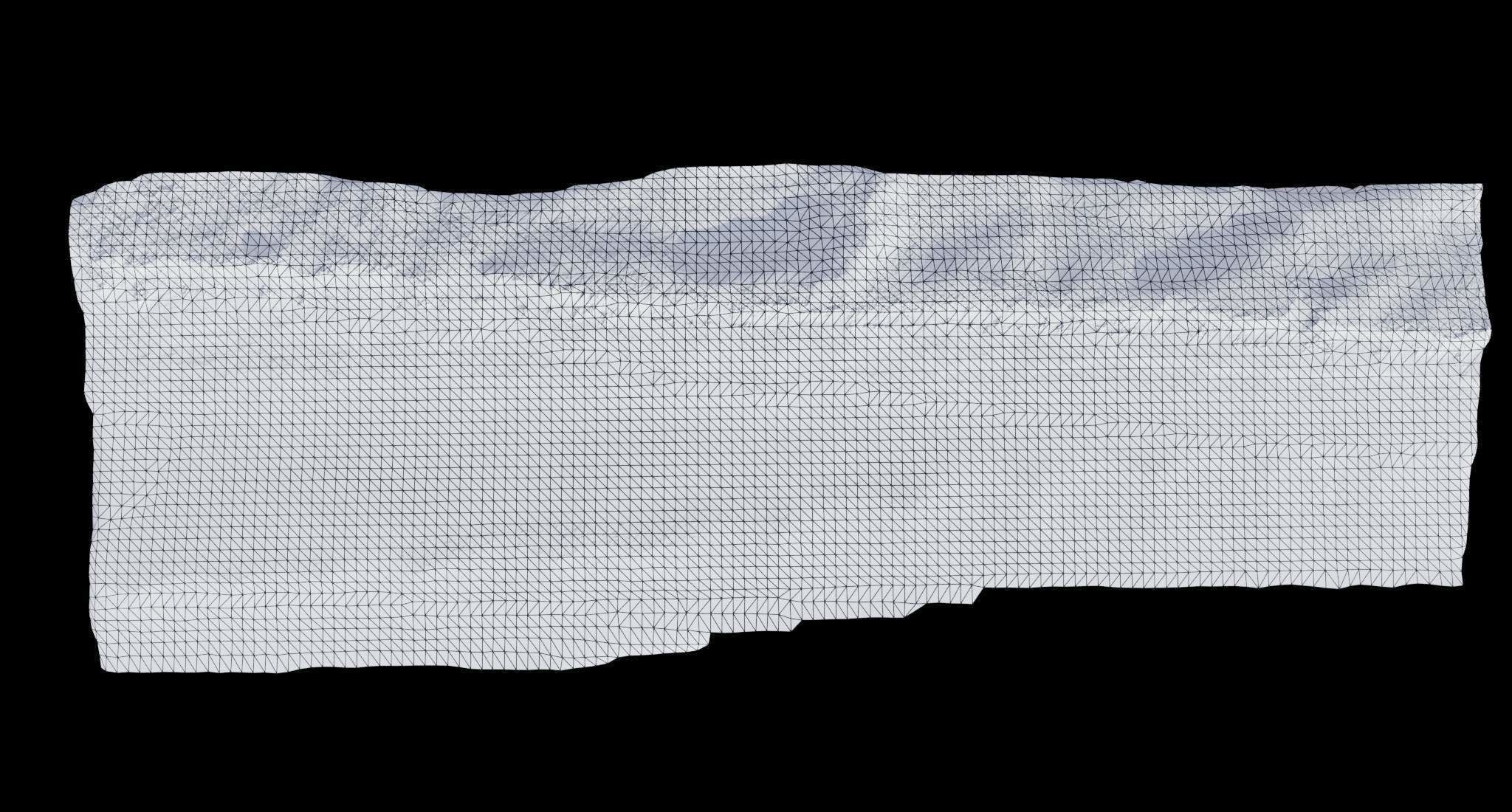 Large Sand Beach PRB Scan Low-poly 3D model_11