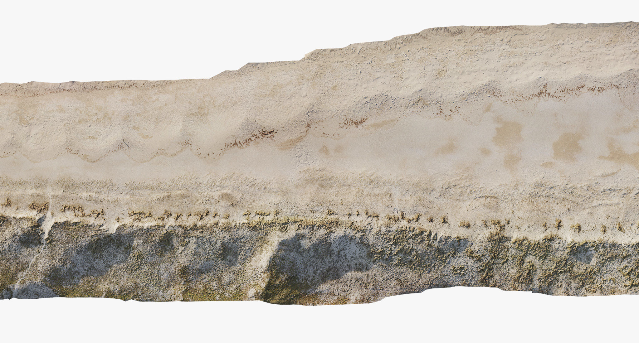 Large Sand Beach PRB Scan Low-poly 3D model_0