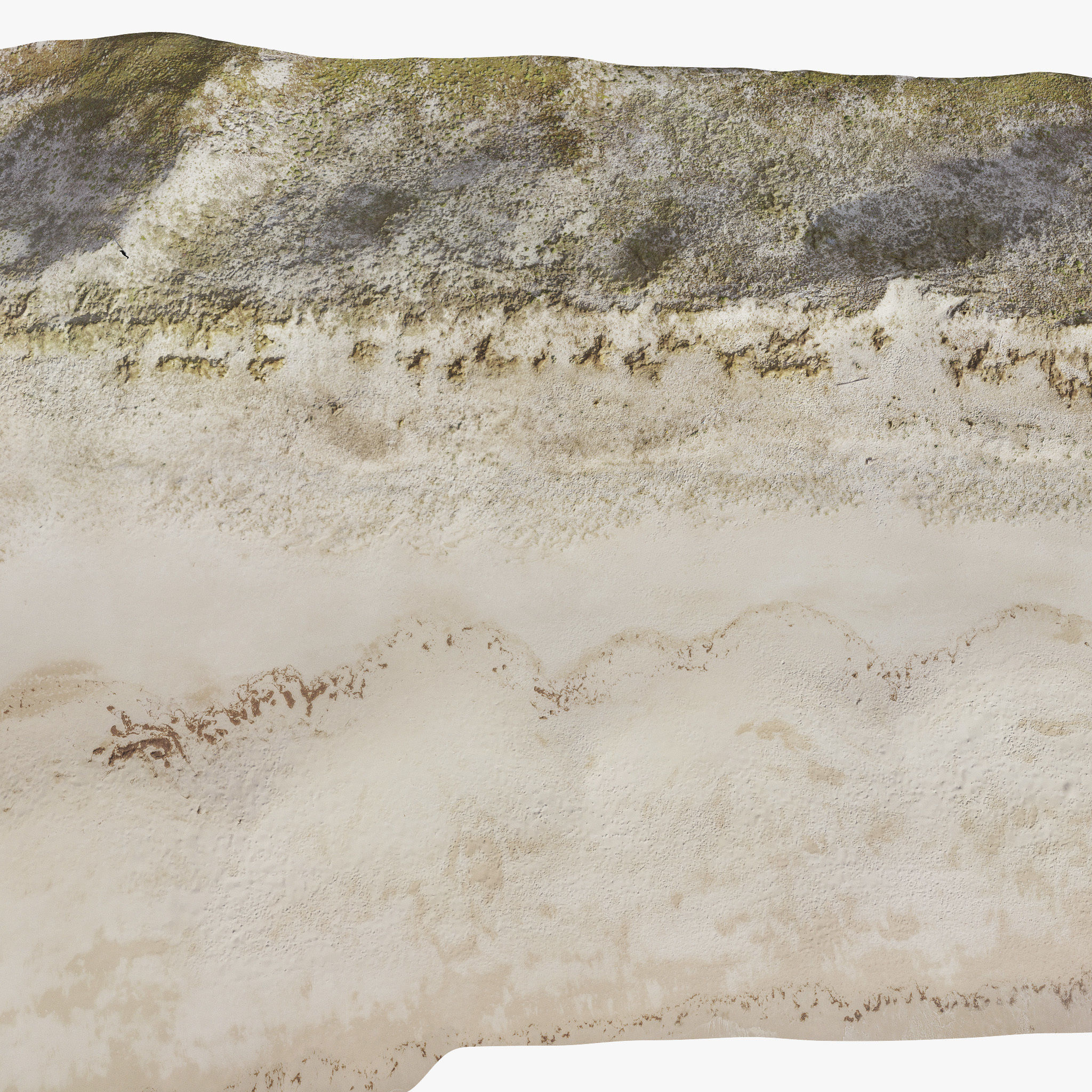 Large Sand Beach PRB Scan Low-poly 3D model_7