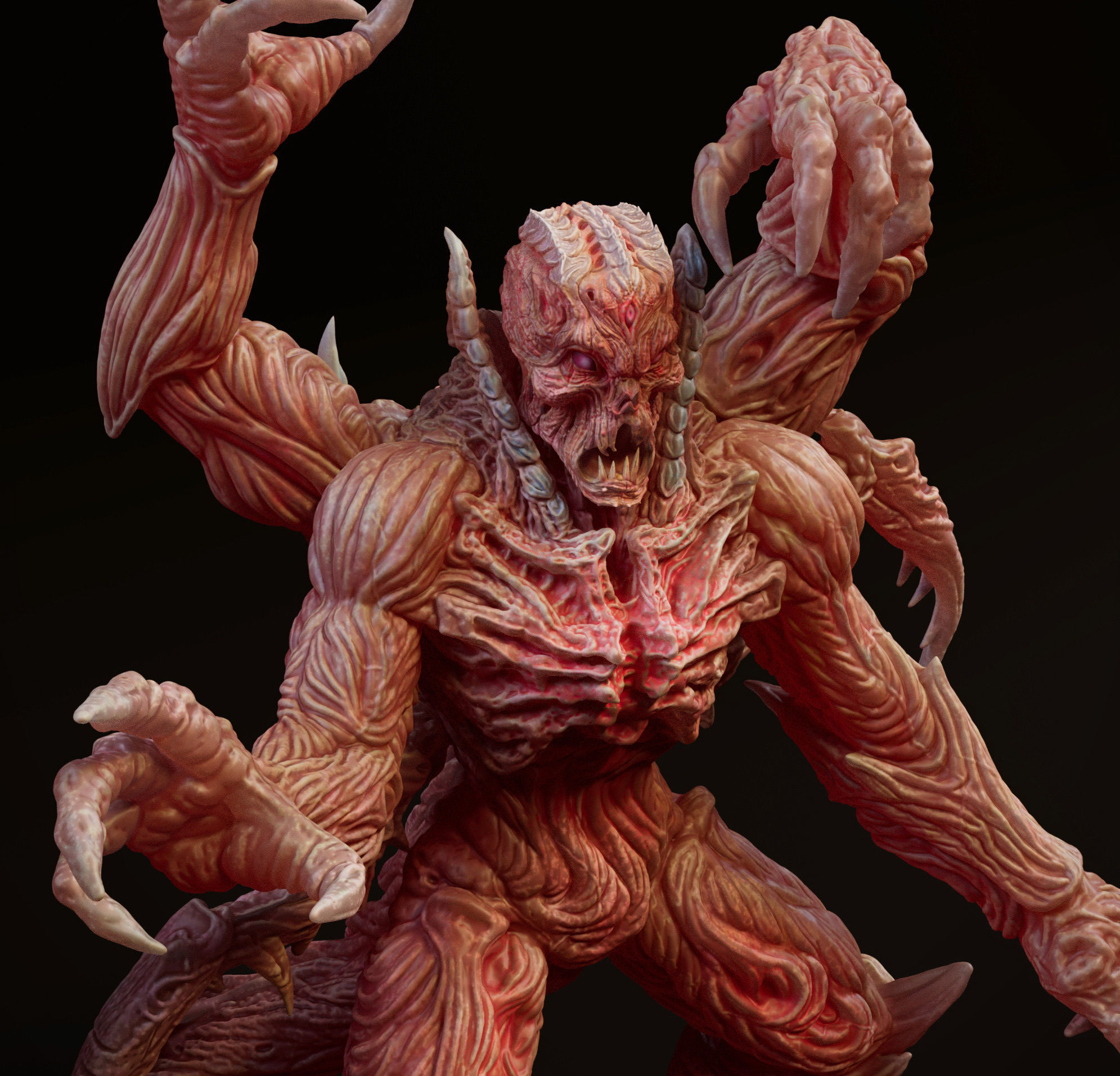 The Husk - Unsupported - Villain Design 3D print model_3