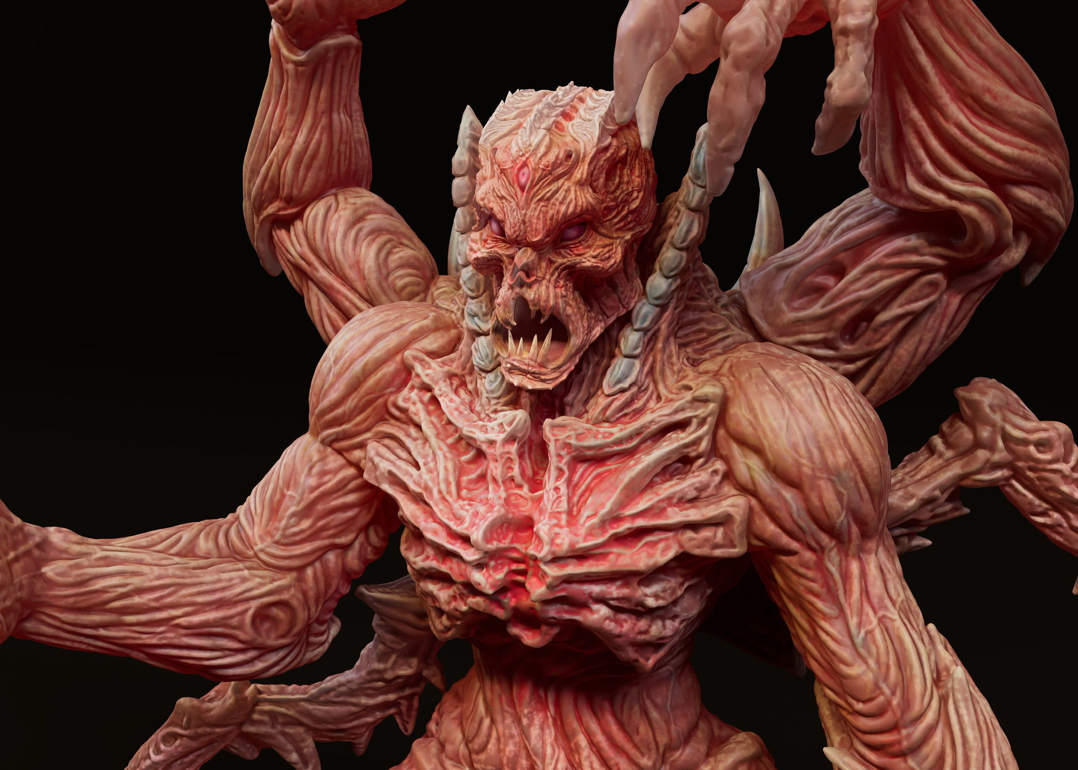The Husk - Unsupported - Villain Design 3D print model_4