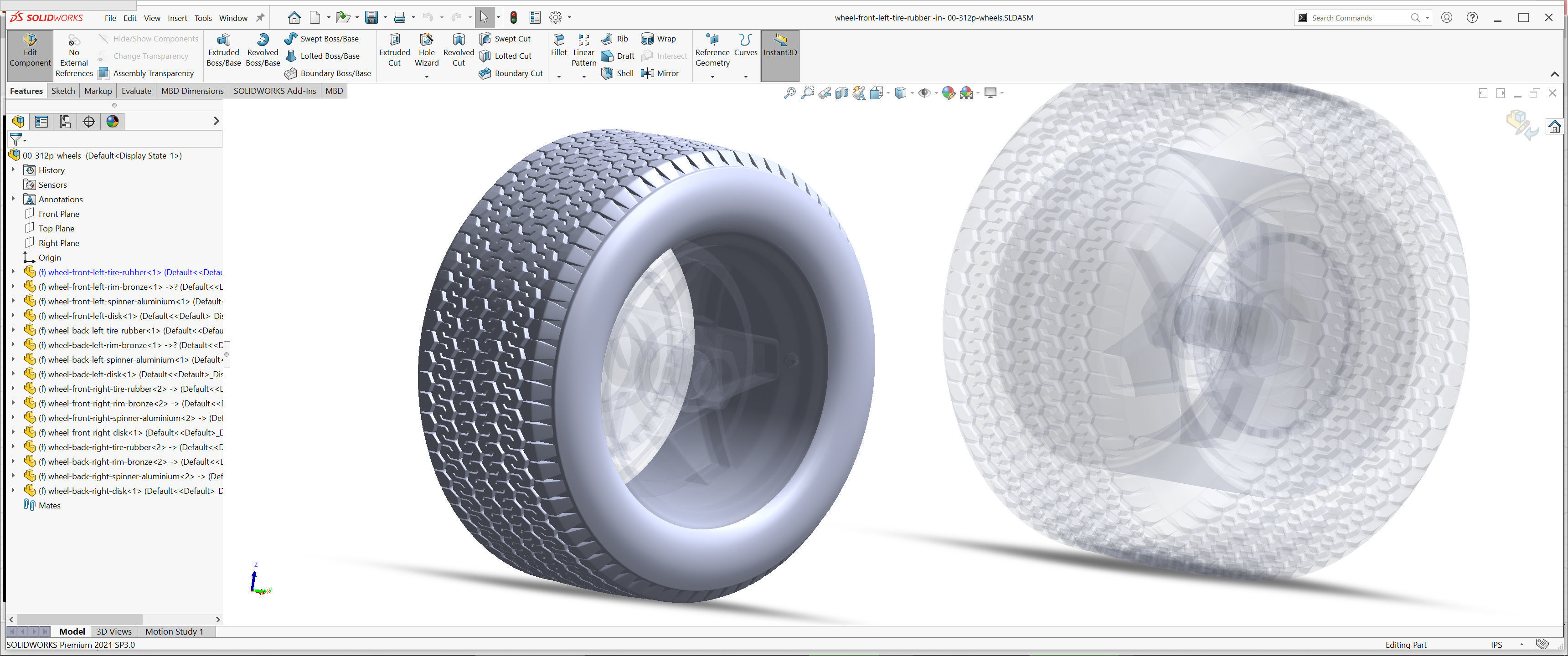 Firestone tyres - Campanolo wheels 3D print model_12