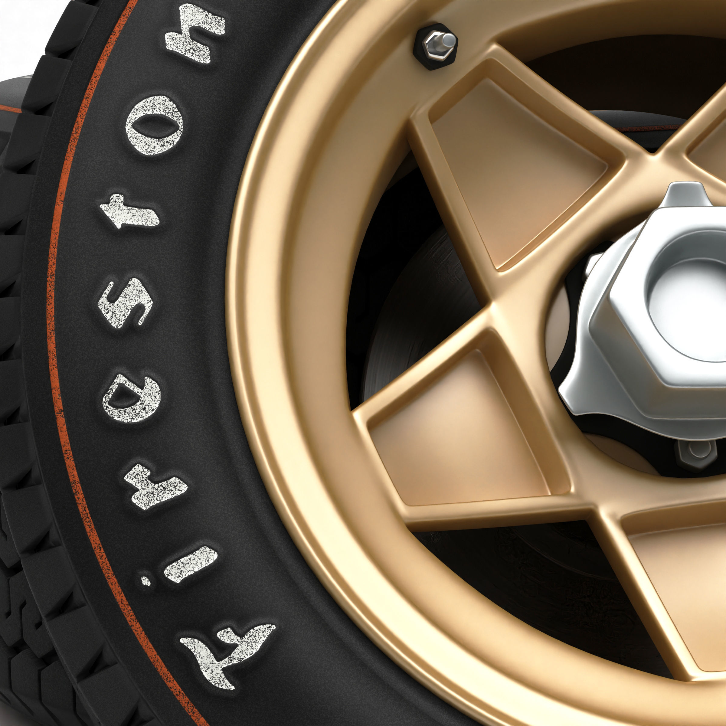 Firestone tyres - Campanolo wheels 3D print model_5