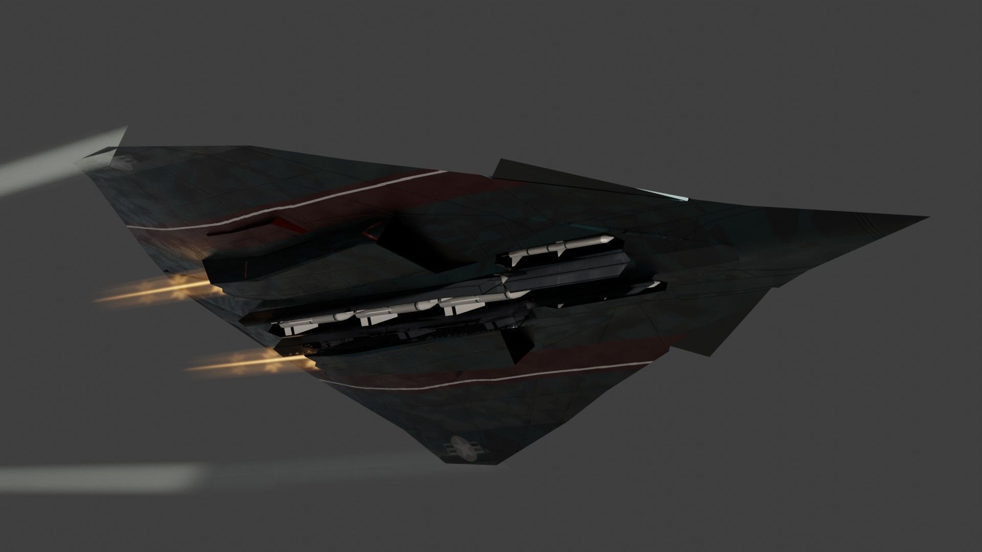 Lockheed EFX-70 Panther 2 concept interceptor Low-poly 3D model_10