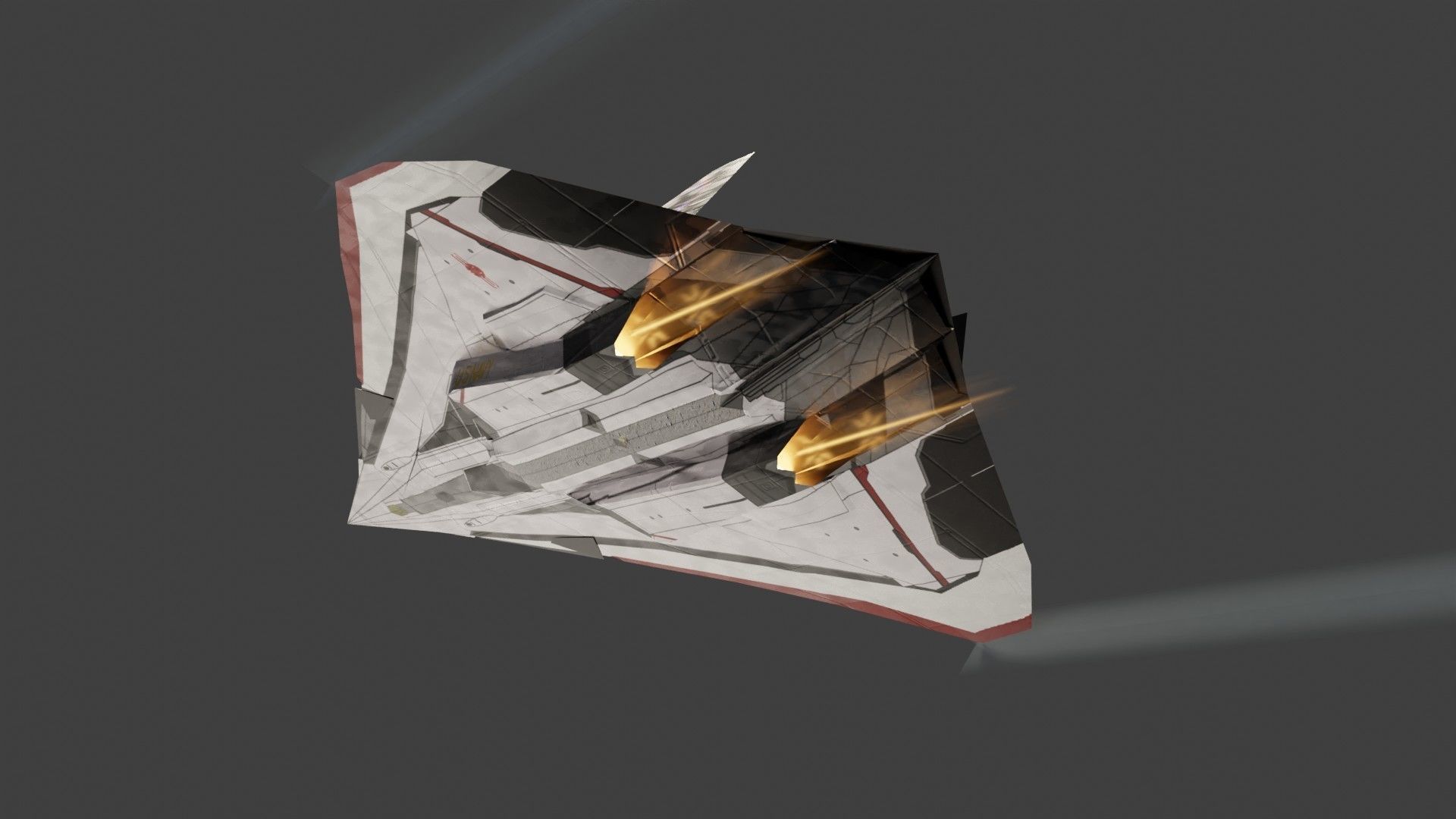 Lockheed EFX-70 Panther 2 concept interceptor Low-poly 3D model_12