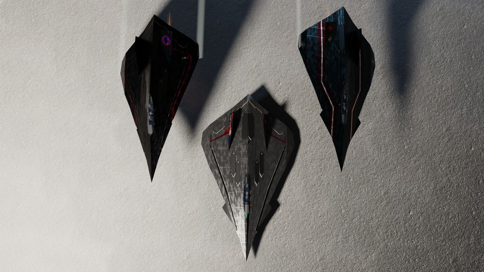 Lockheed EFX-70 Panther 2 concept interceptor Low-poly 3D model_6