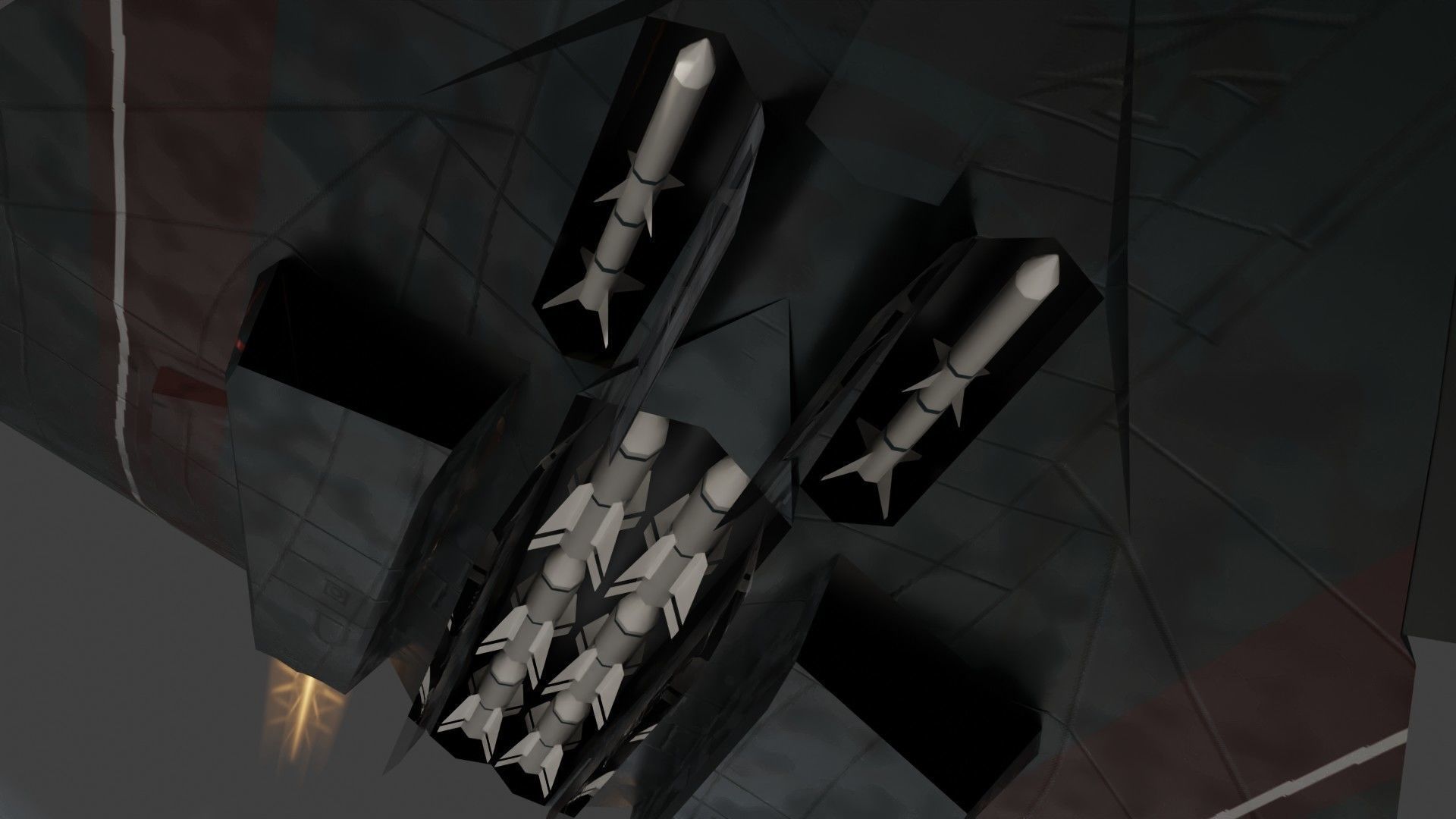 Lockheed EFX-70 Panther 2 concept interceptor Low-poly 3D model_15