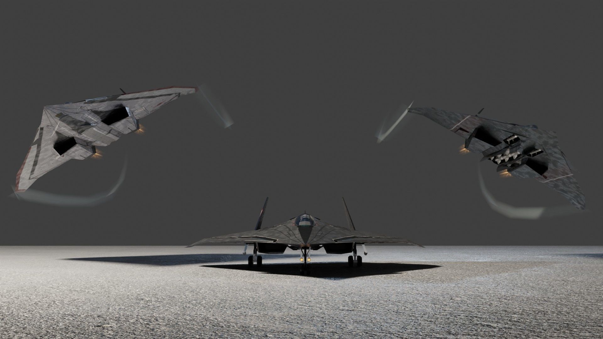 Lockheed EFX-70 Panther 2 concept interceptor Low-poly 3D model_5