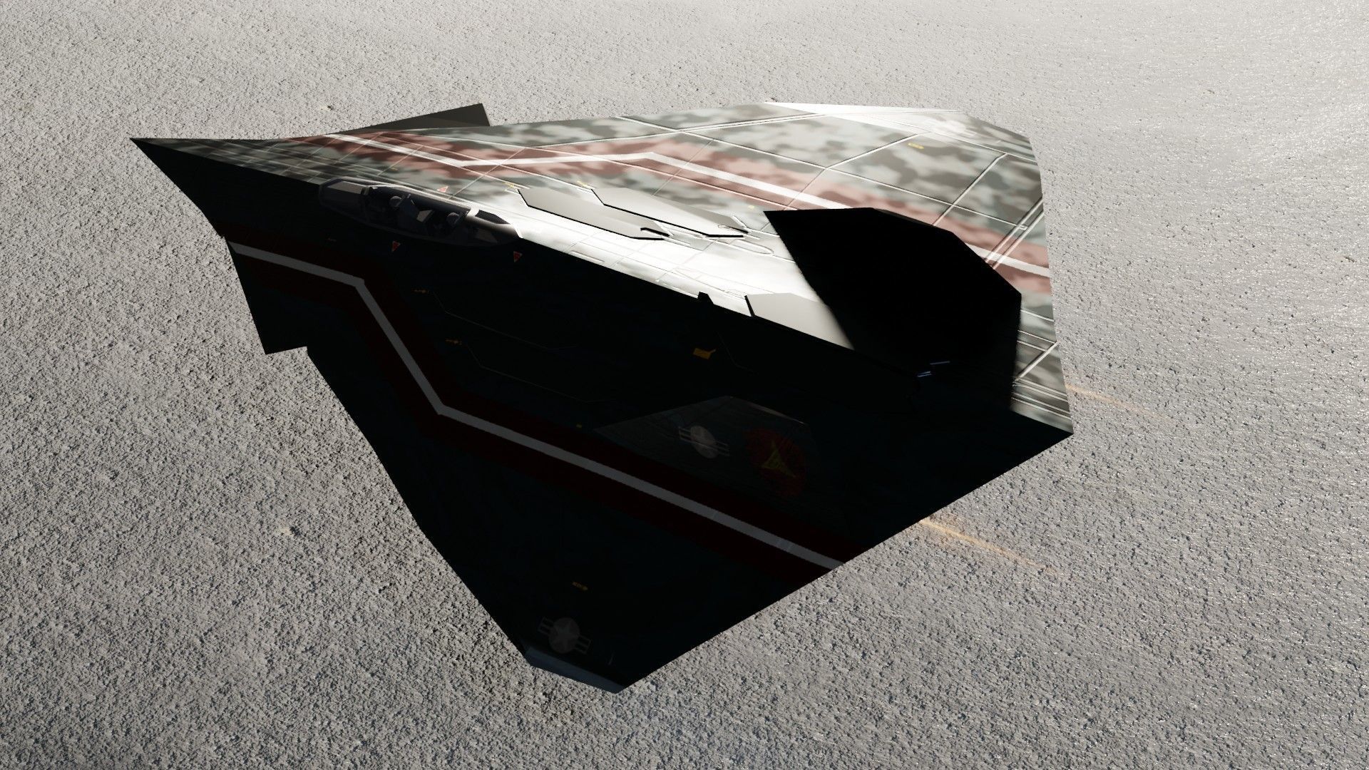 Lockheed EFX-70 Panther 2 concept interceptor Low-poly 3D model_11