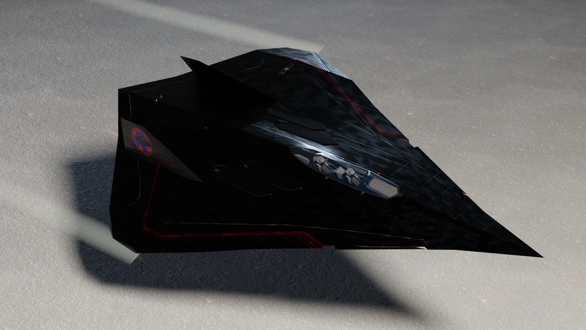 Lockheed EFX-70 Panther 2 concept interceptor Low-poly 3D model_13