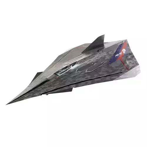 Lockheed EFX-70 Panther 2 concept interceptor Low-poly 3D model