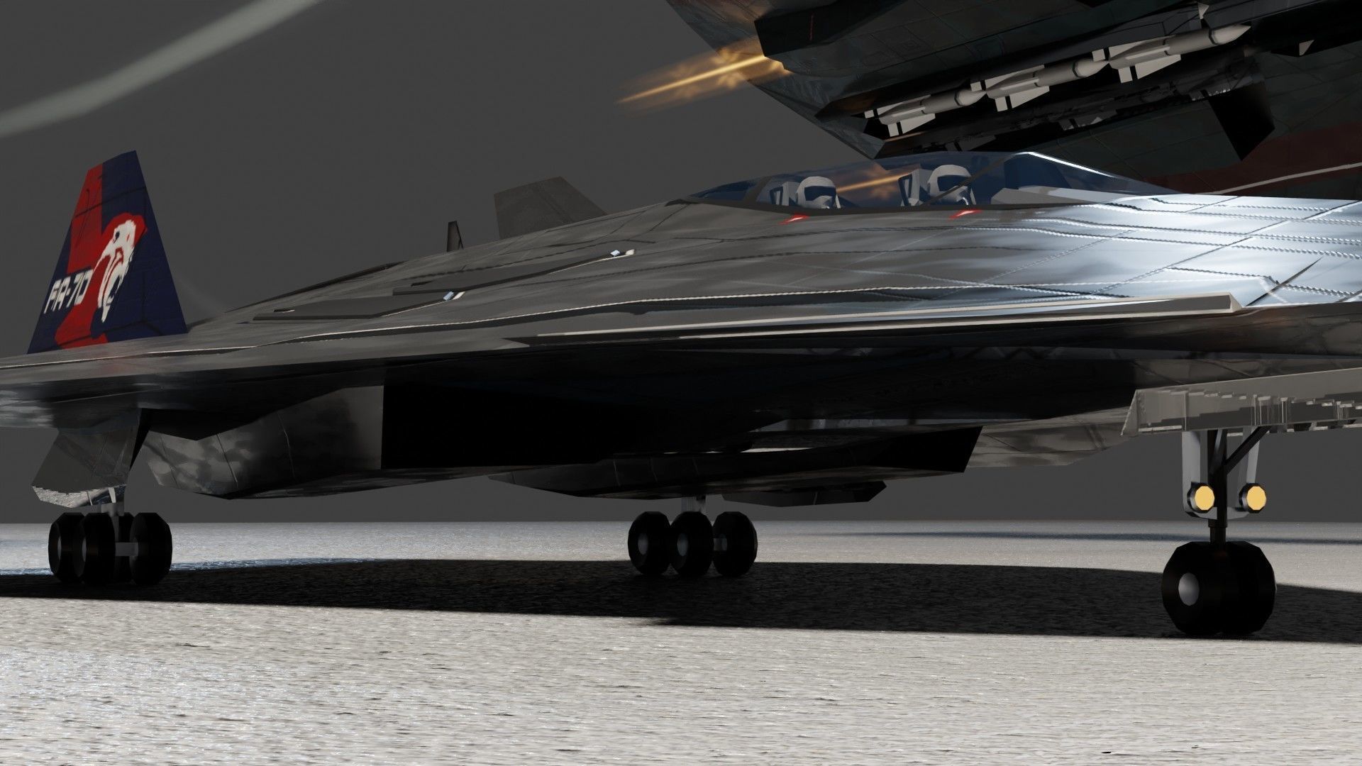 Lockheed EFX-70 Panther 2 concept interceptor Low-poly 3D model_14