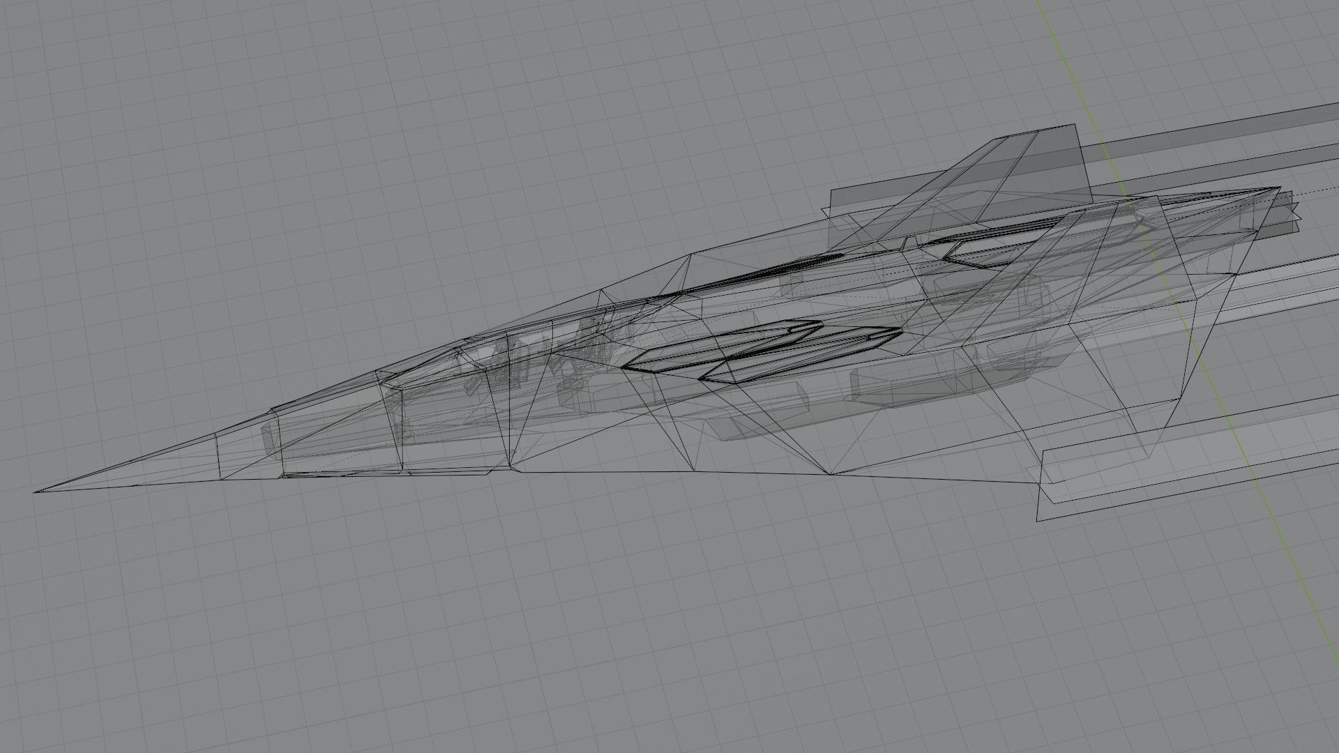 Lockheed EFX-70 Panther 2 concept interceptor Low-poly 3D model_17