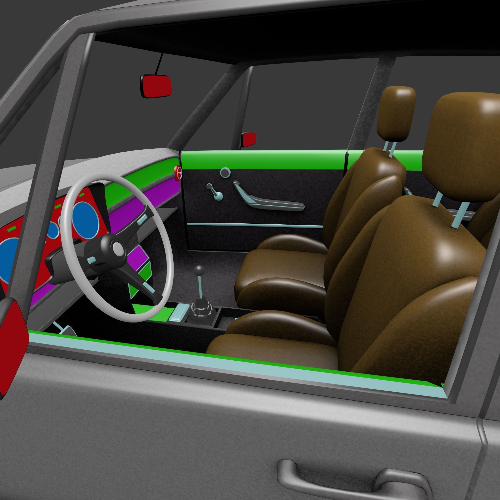 Alfa Romeo Alfetta 1973 3D model_7