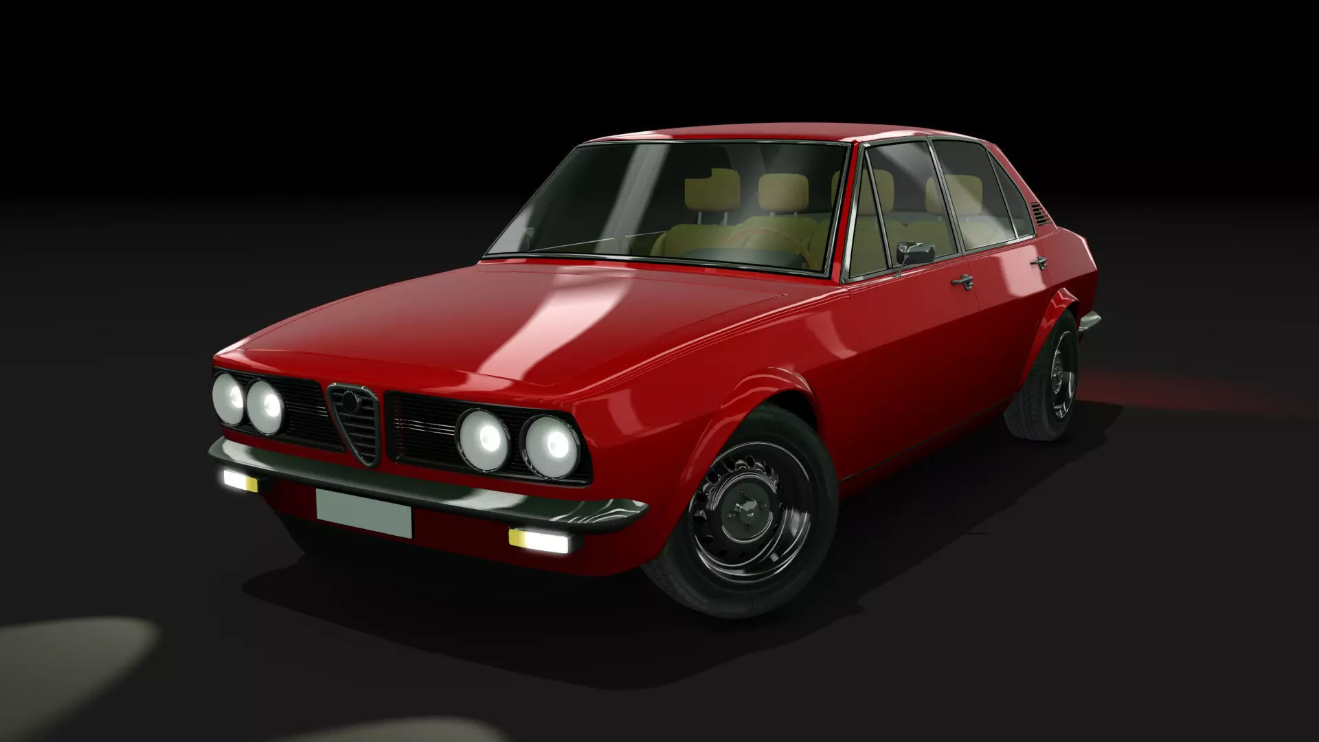 Alfa Romeo Alfetta 1973 3D model_0