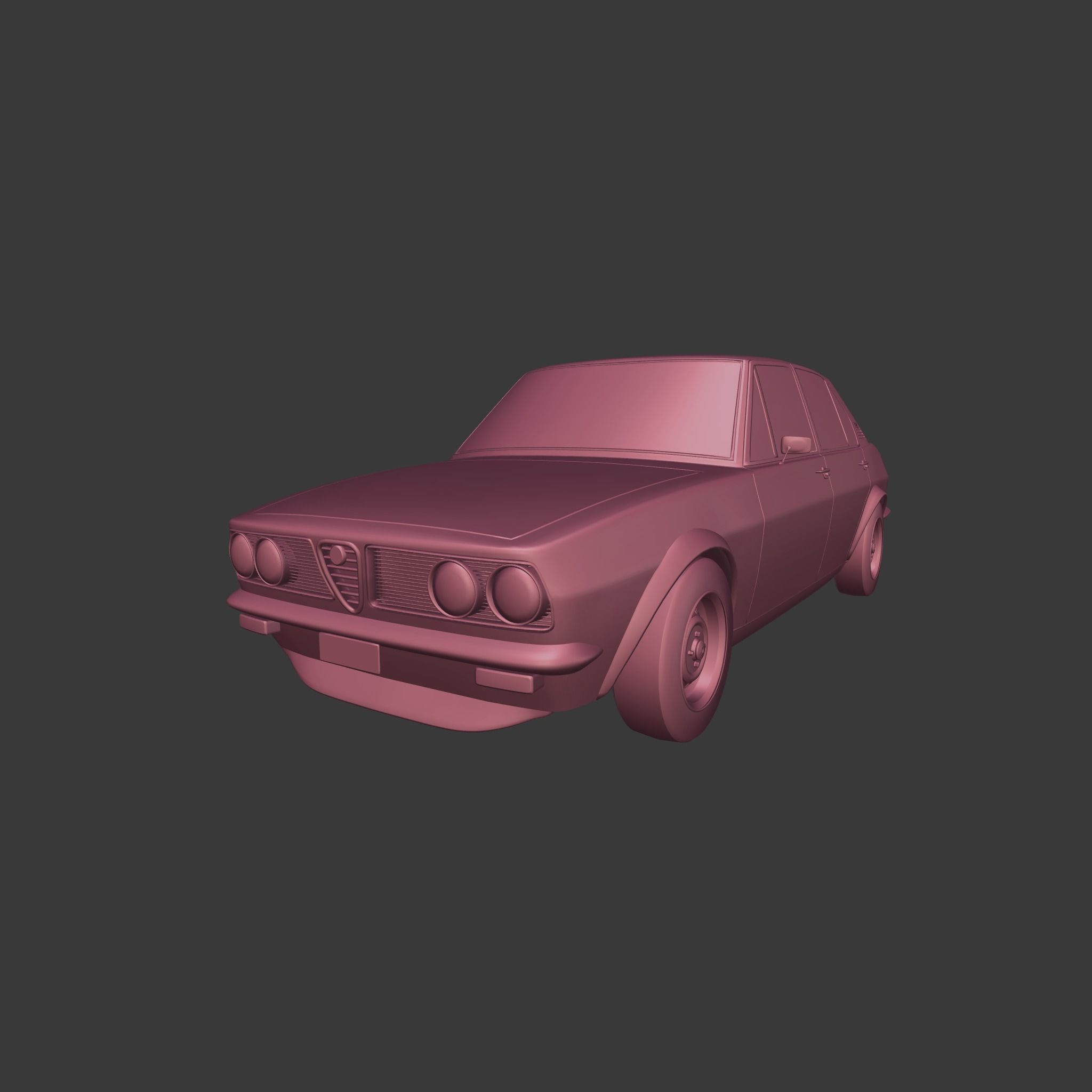 Alfa Romeo Alfetta 1973 3D model_2