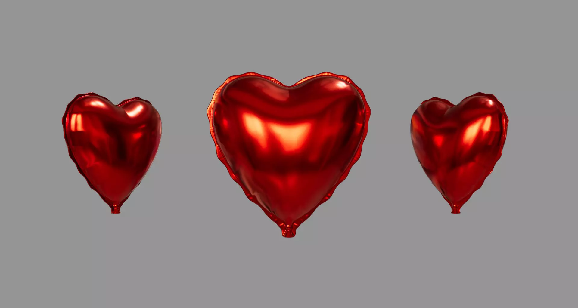 Heart Balloon 3D model 3D model_0