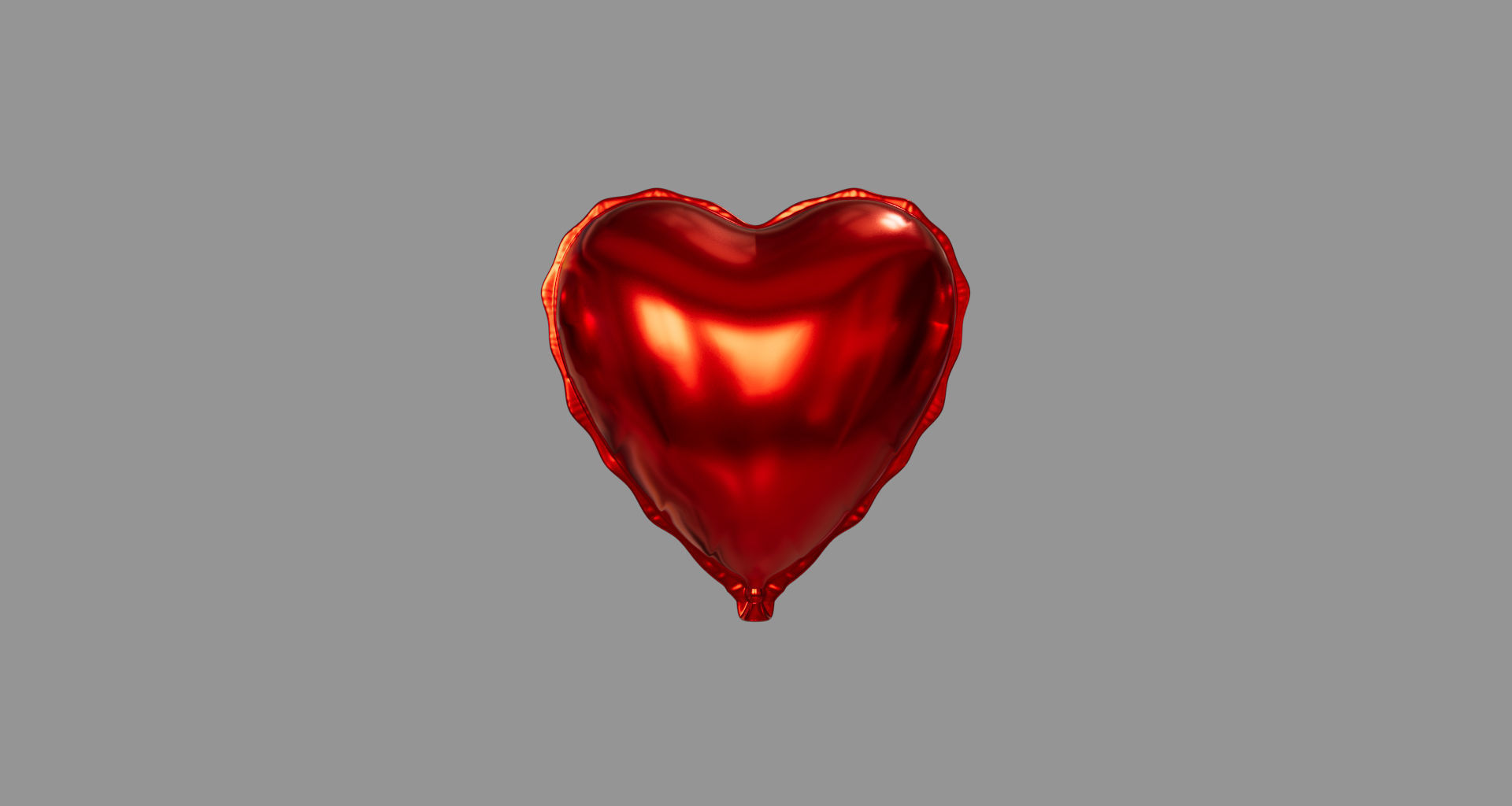 Heart Balloon 3D model 3D model_1
