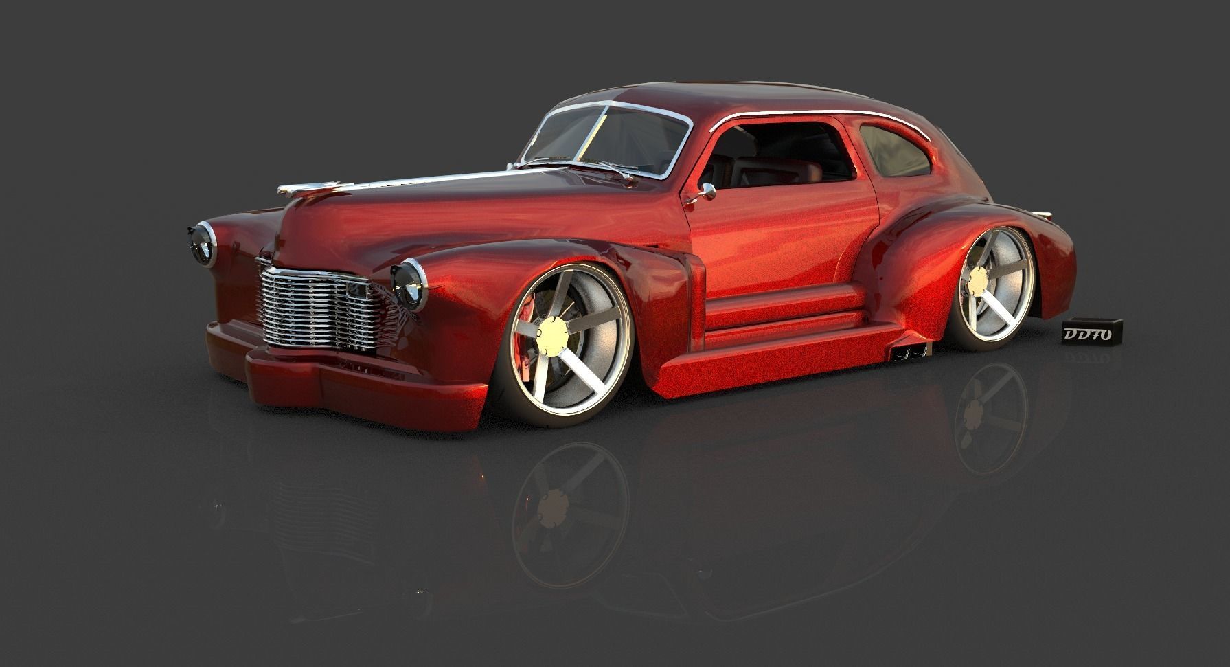 1941 Cadillac Series 61 Widebody 3D model_3