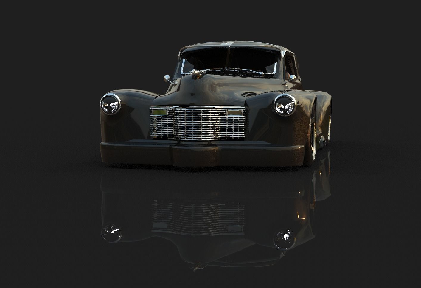 1941 Cadillac Series 61 Widebody 3D model_2