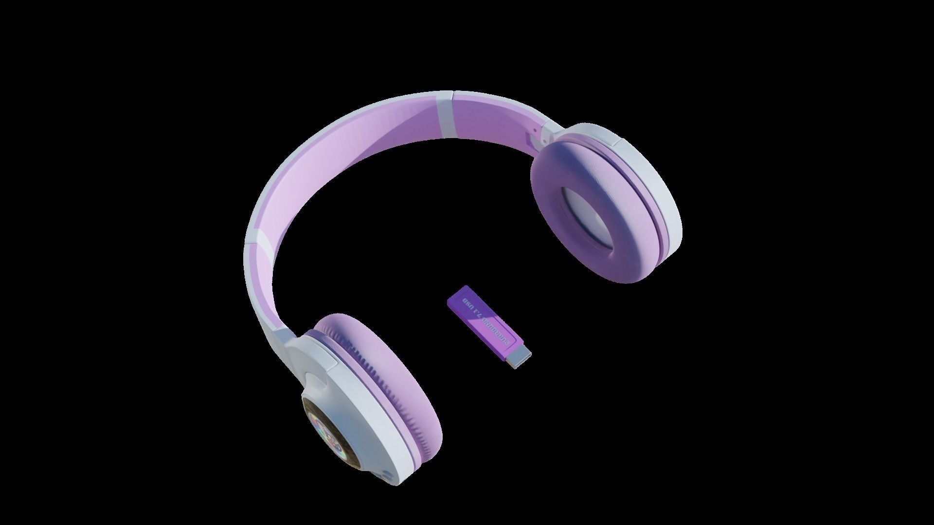 Casque audio 3D model_10