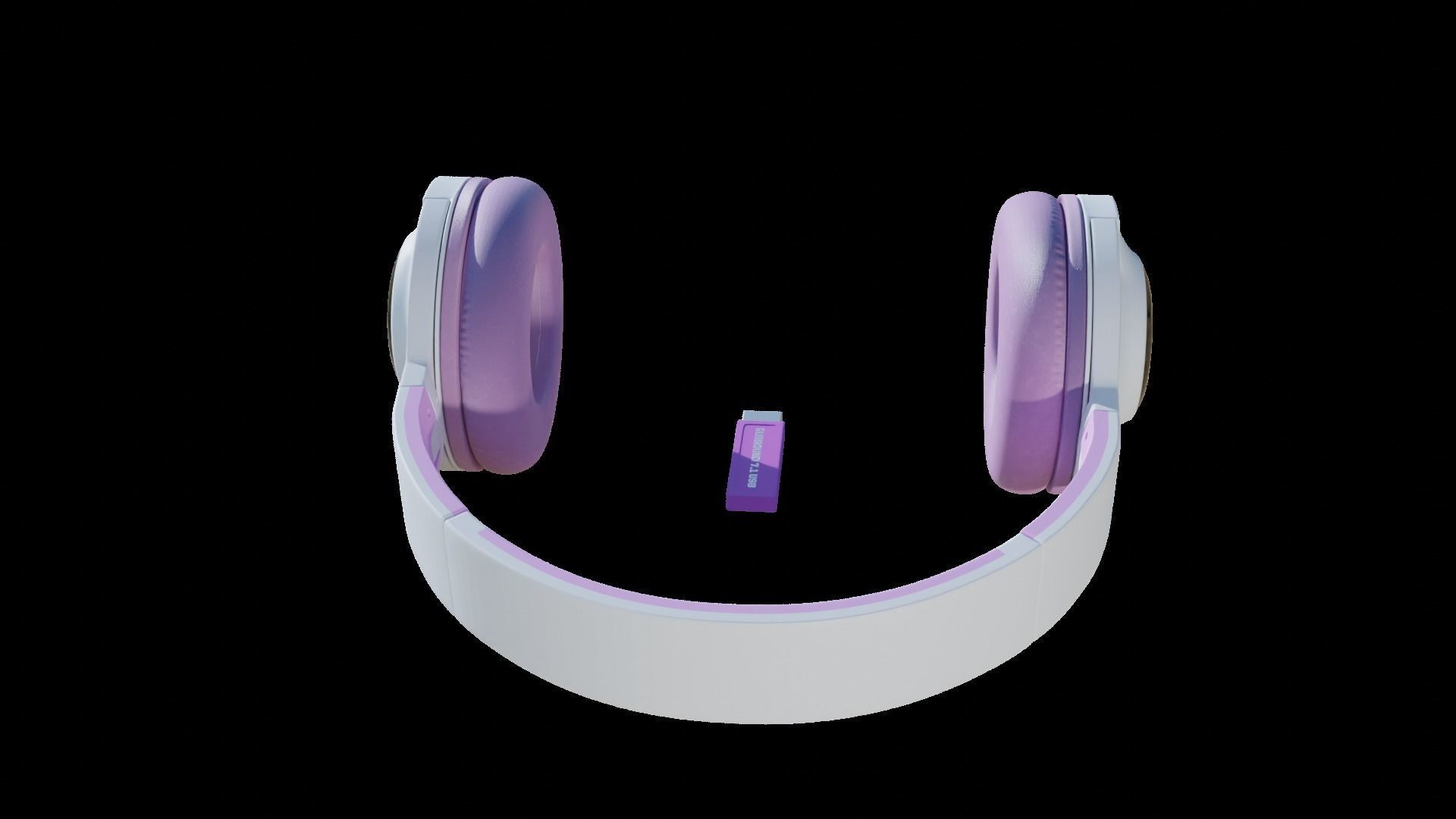 Casque audio 3D model_9