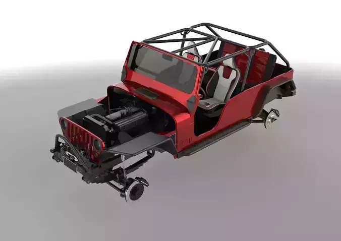1/10 m38a1 cj5ジープ　3dプリント製ボディー 1/10 m38a1 cj5ジープ 3dプリント製ボディー