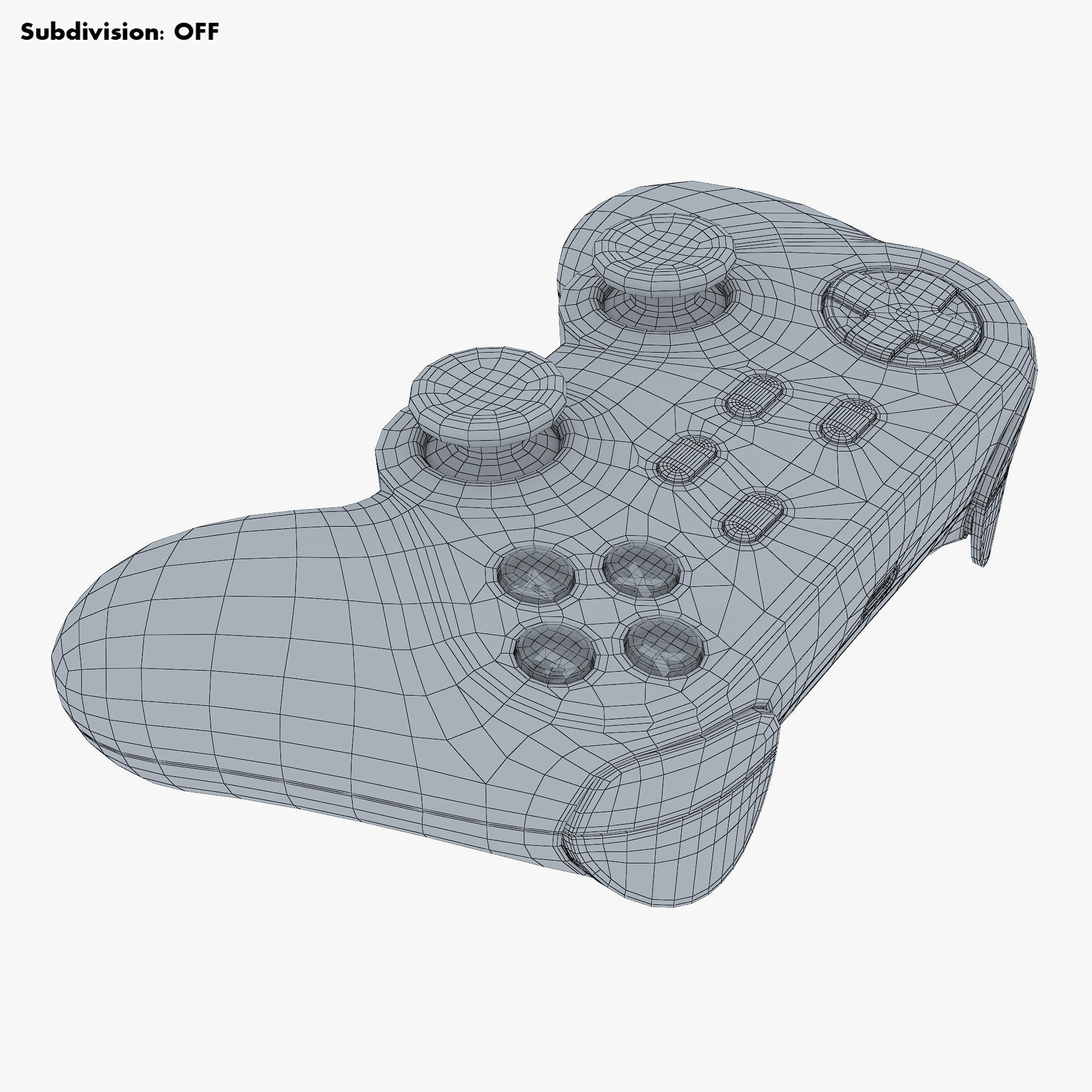 Generic Video Game Controller M 7 3D model_22