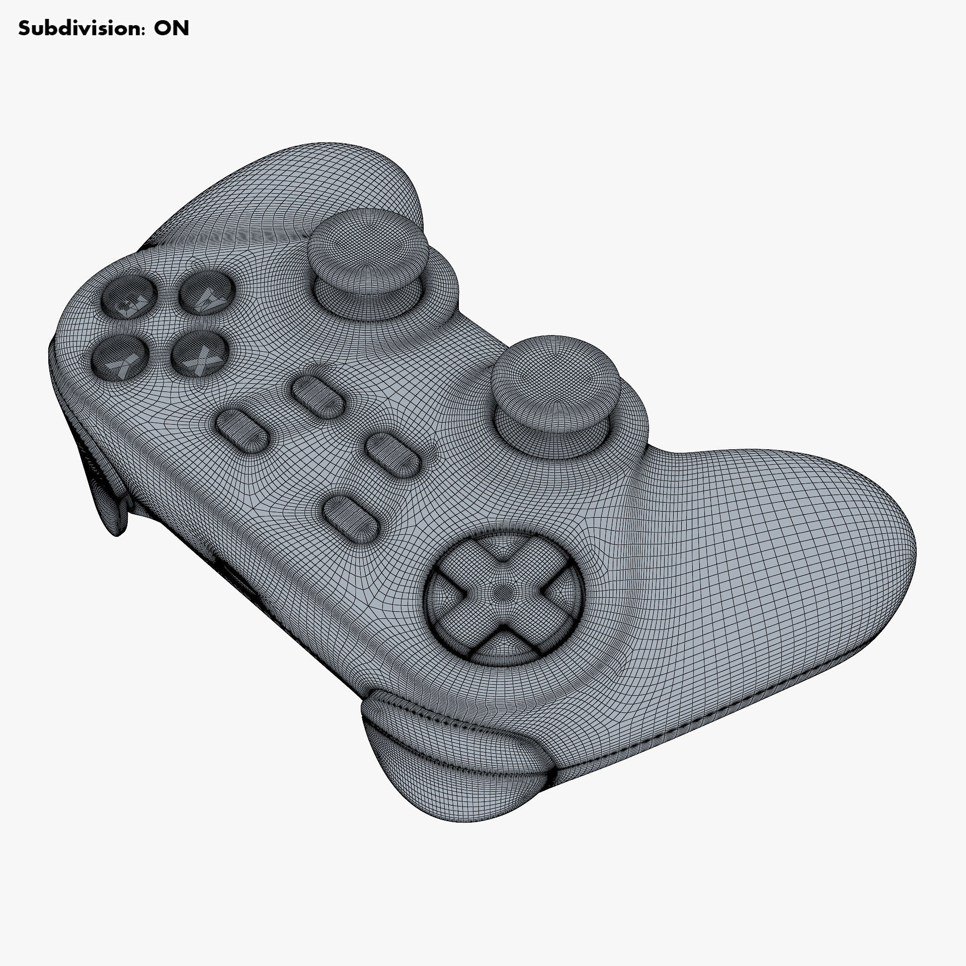 Generic Video Game Controller M 7 3D model_17