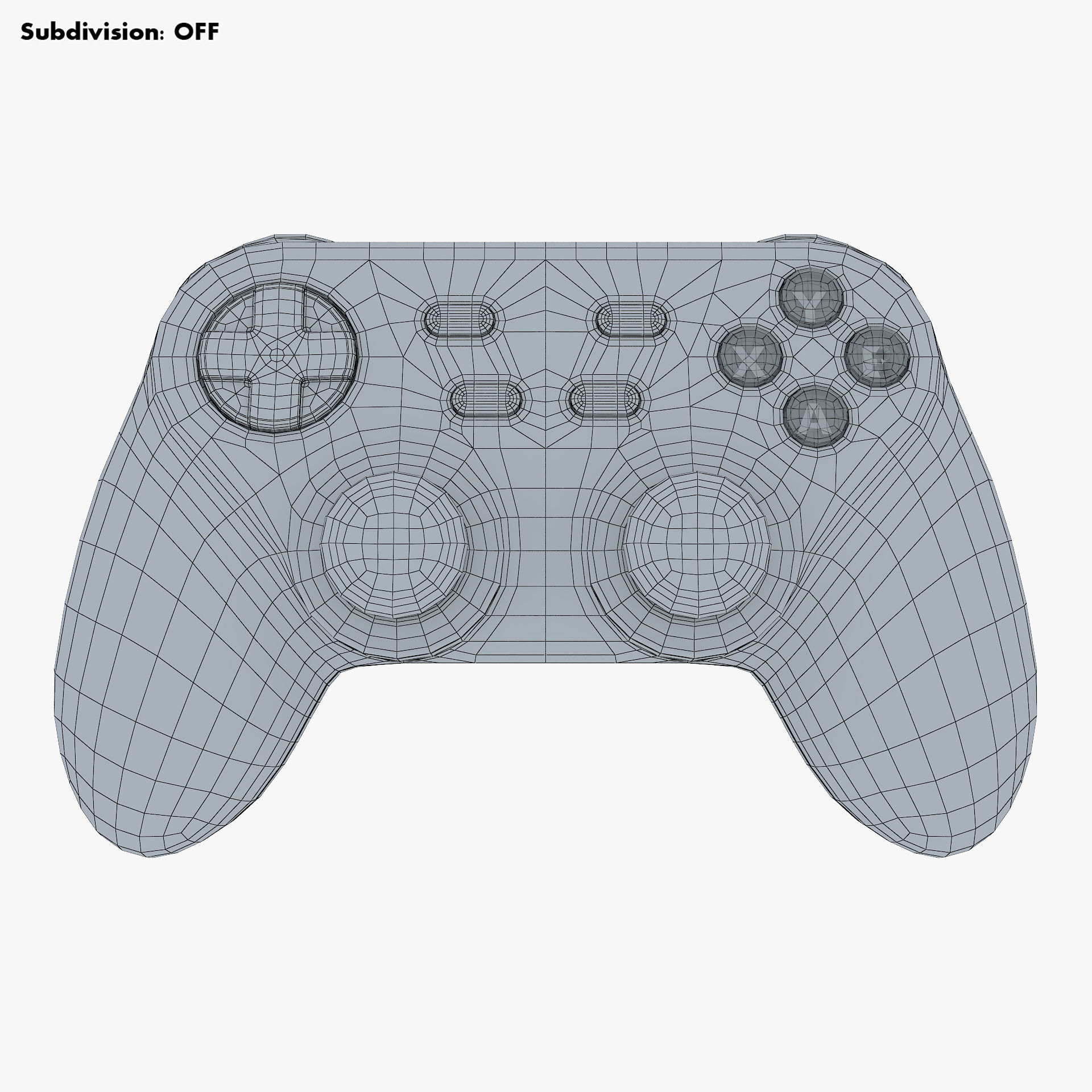 Generic Video Game Controller M 7 3D model_14