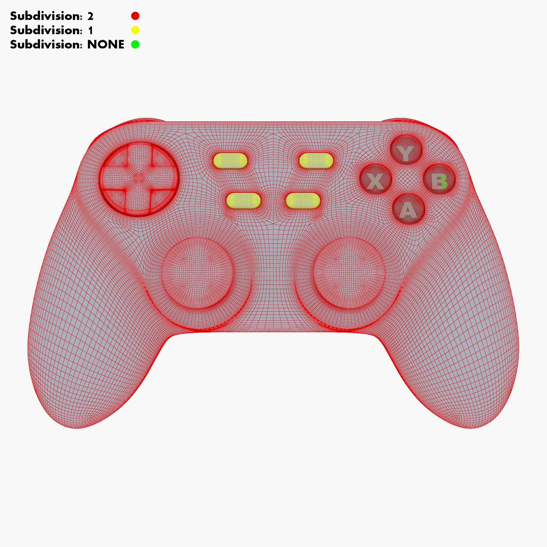 Generic Video Game Controller M 7 3D model_41