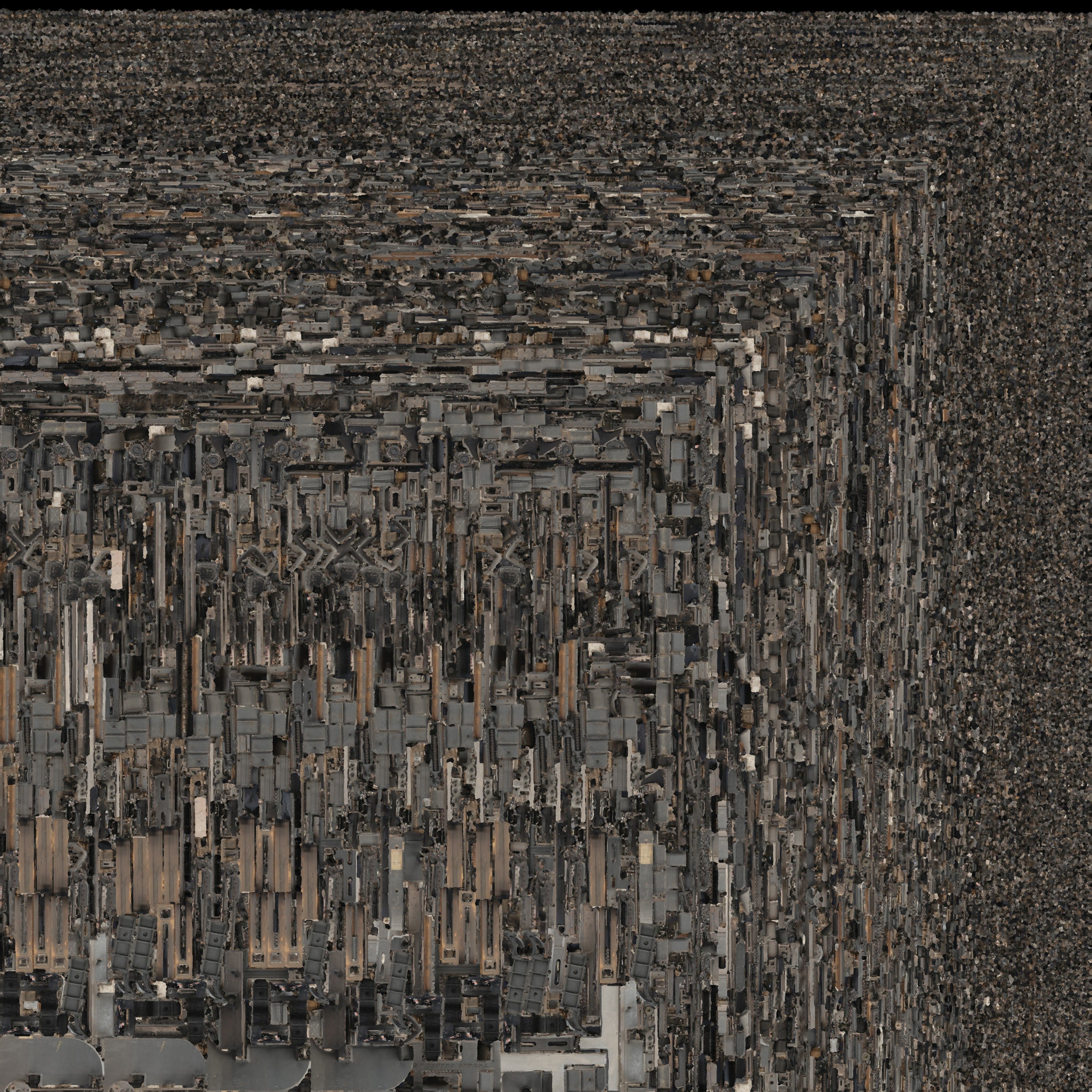 chihuahua-fighting-machine rug with speckles Low-poly 3D model_1