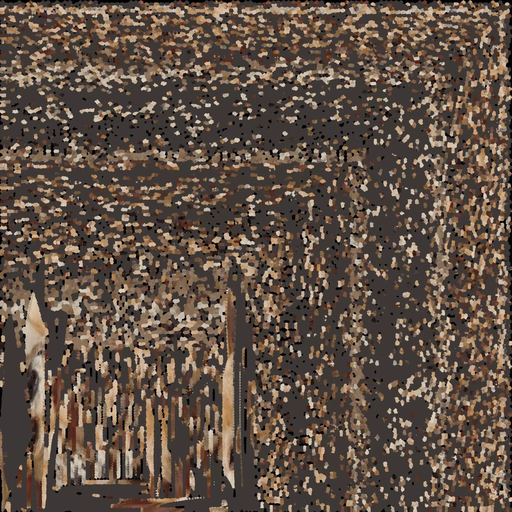 chihuahua-fighting-machine rug with speckles Low-poly 3D model_0