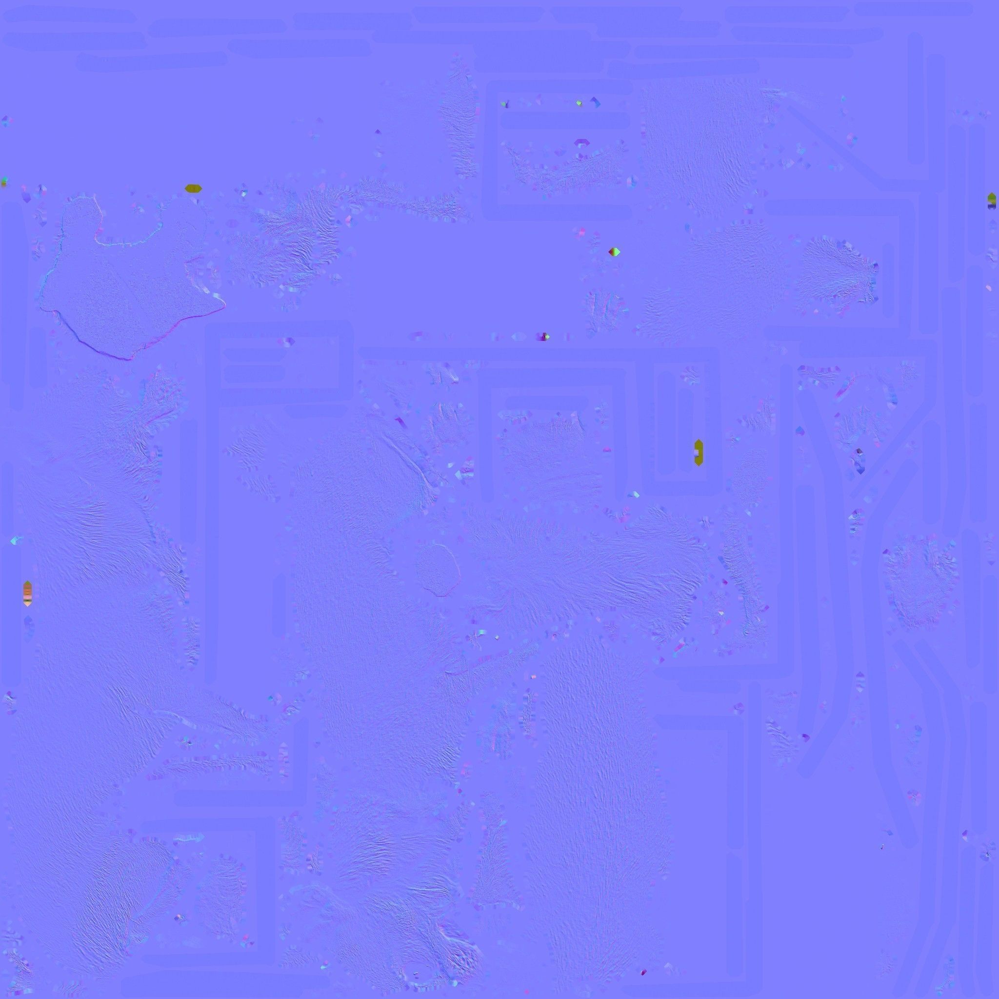 chihuahua-fighting-machine rug with speckles Low-poly 3D model_8