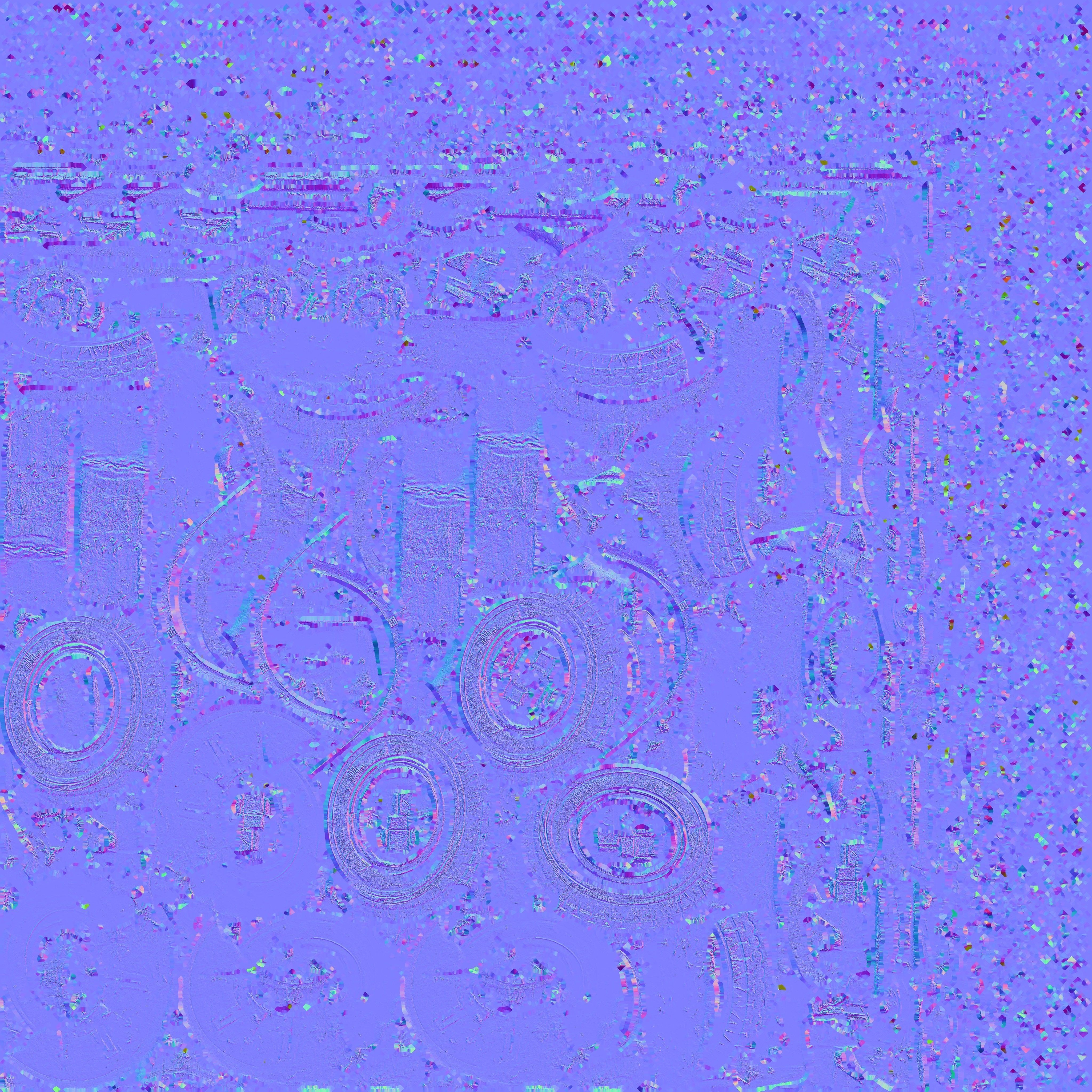 chihuahua-fighting-machine rug with speckles Low-poly 3D model_18