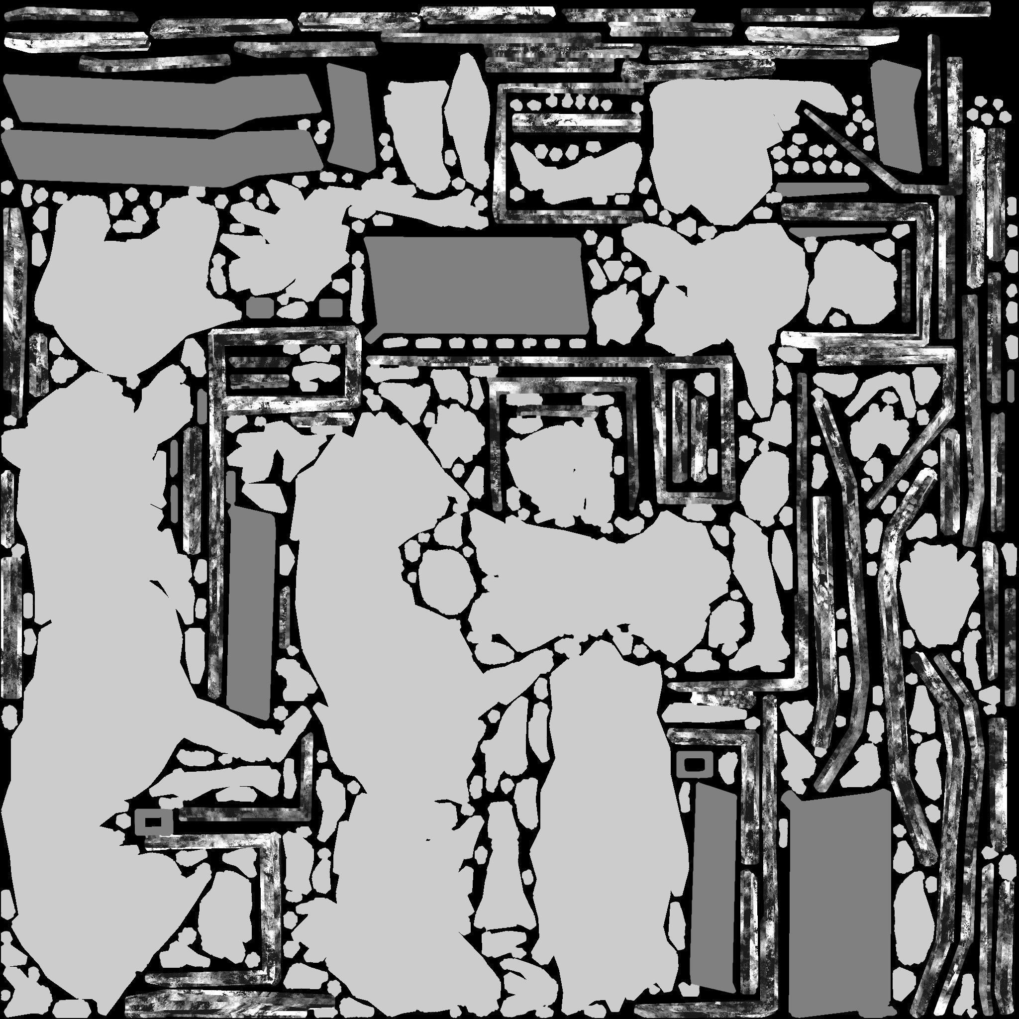 chihuahua-fighting-machine rug with speckles Low-poly 3D model_9