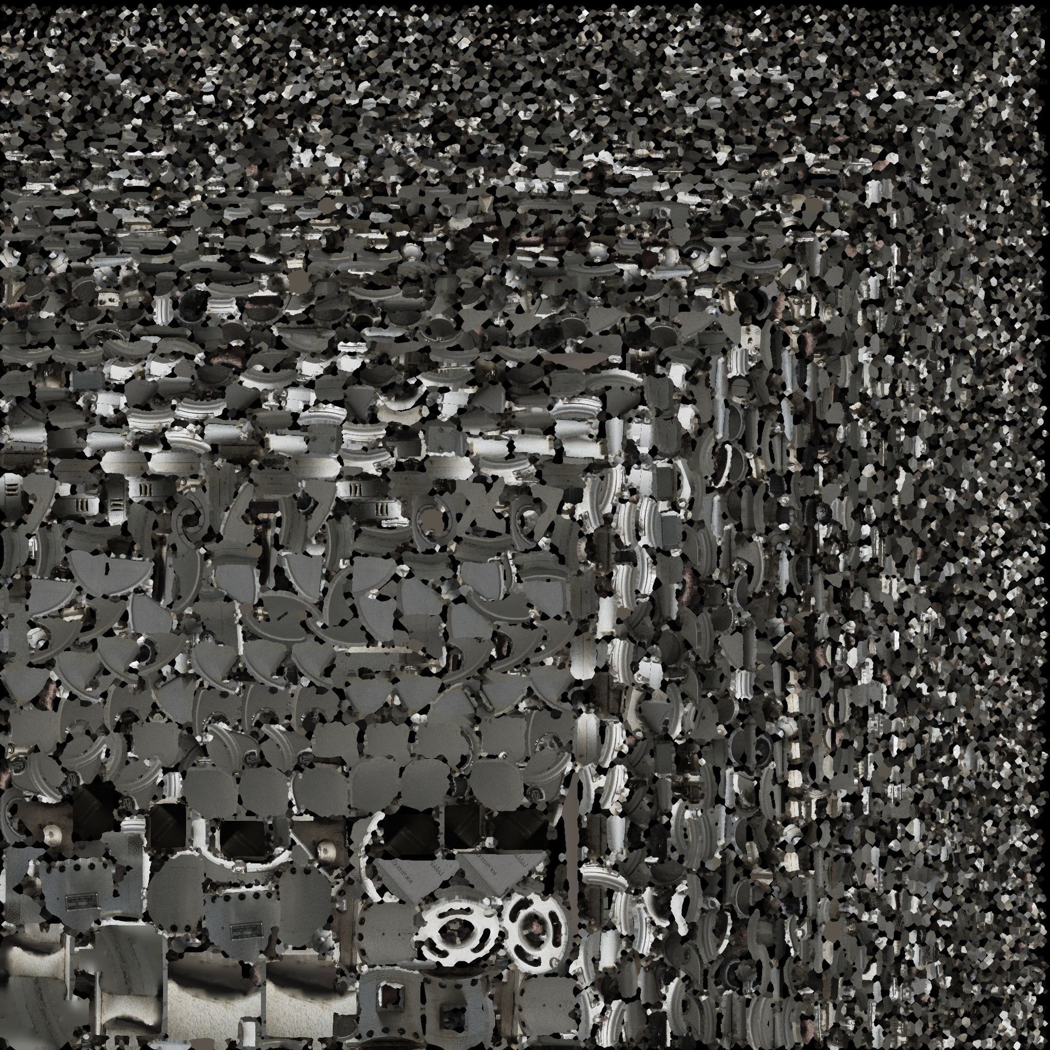 chihuahua-fighting-machine rug with speckles Low-poly 3D model_10