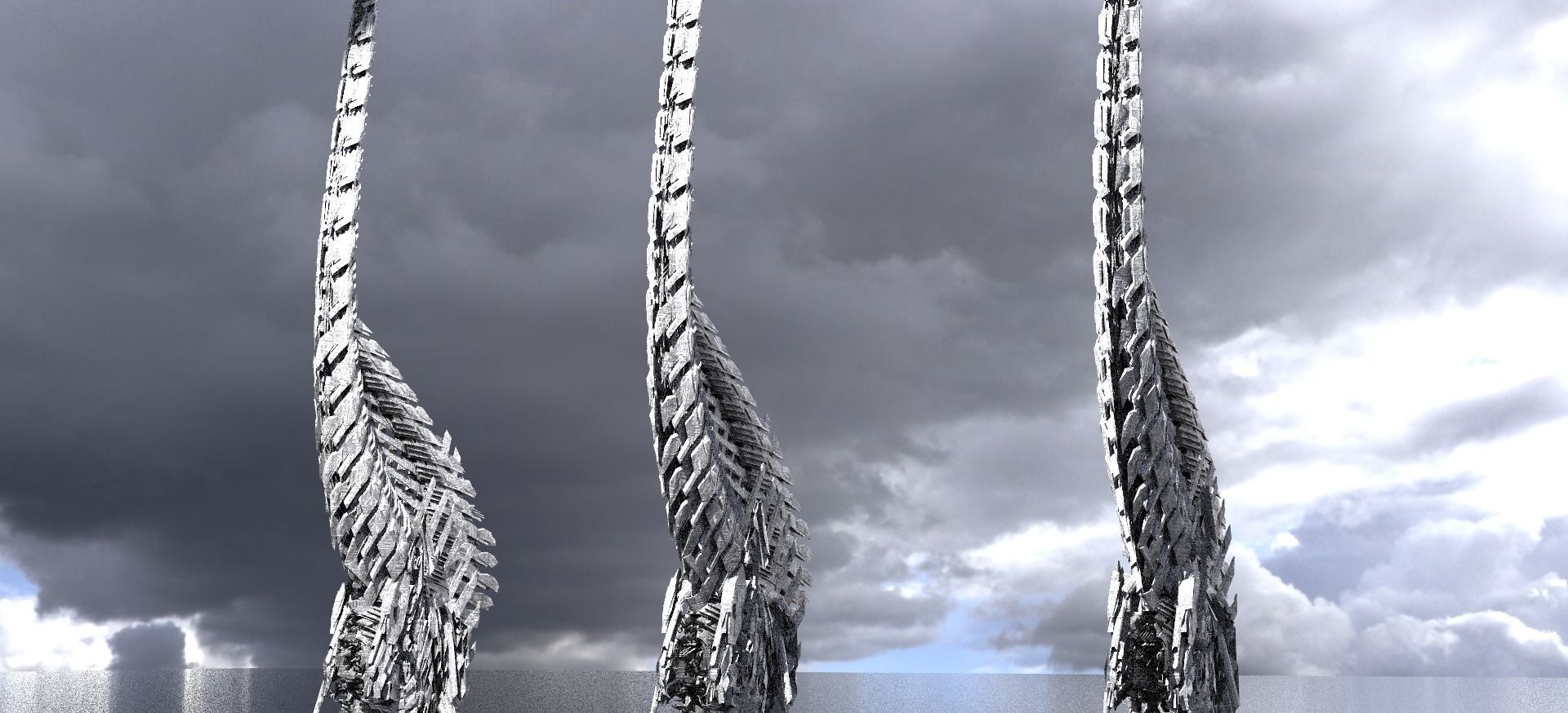 Dreadnaught Ship Wreck Spine 2 3D model_1