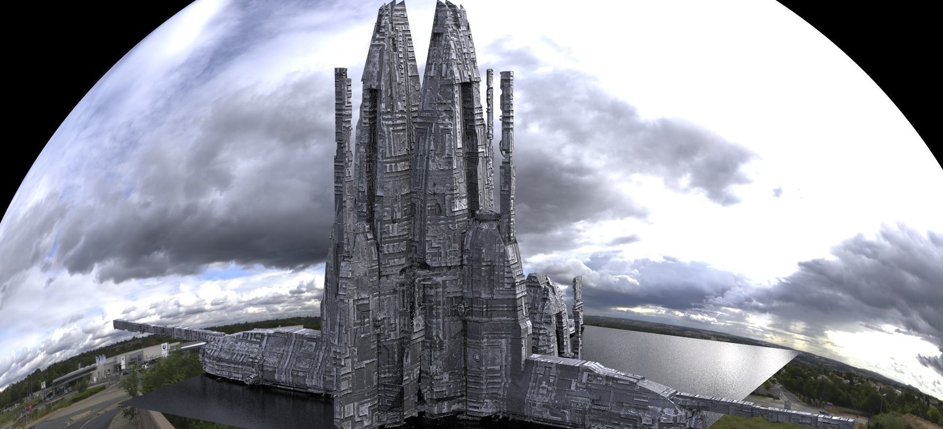 Dreadnaught Ship Wreck Spine 3 3D model_1