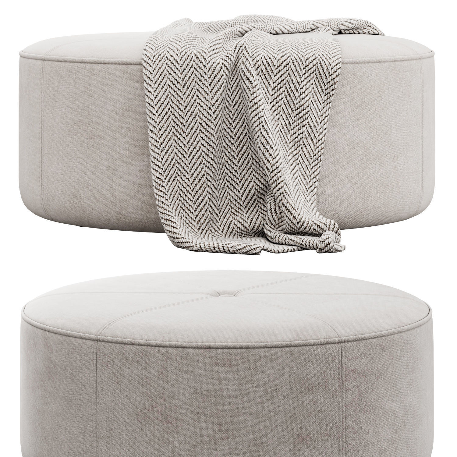 Busta Pouf by Tremolada 3D model_2