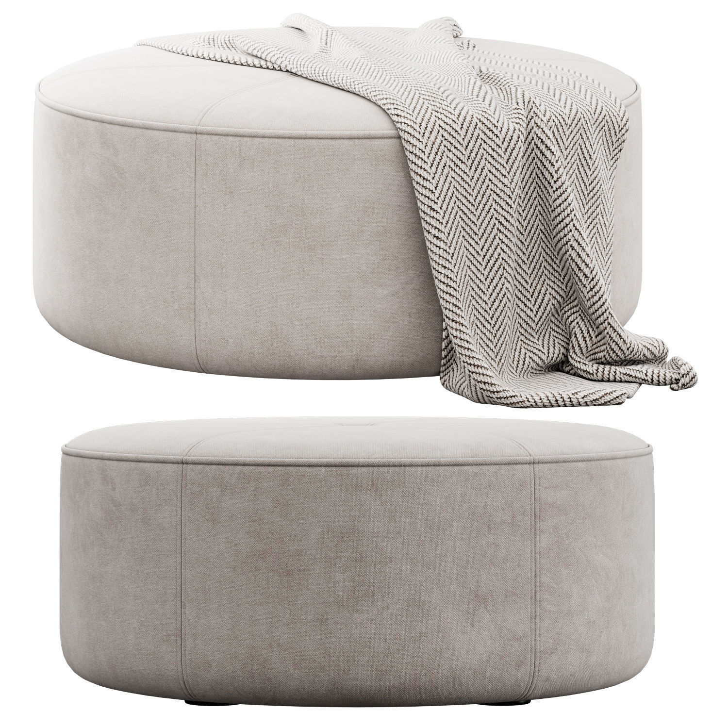 Busta Pouf by Tremolada 3D model_1