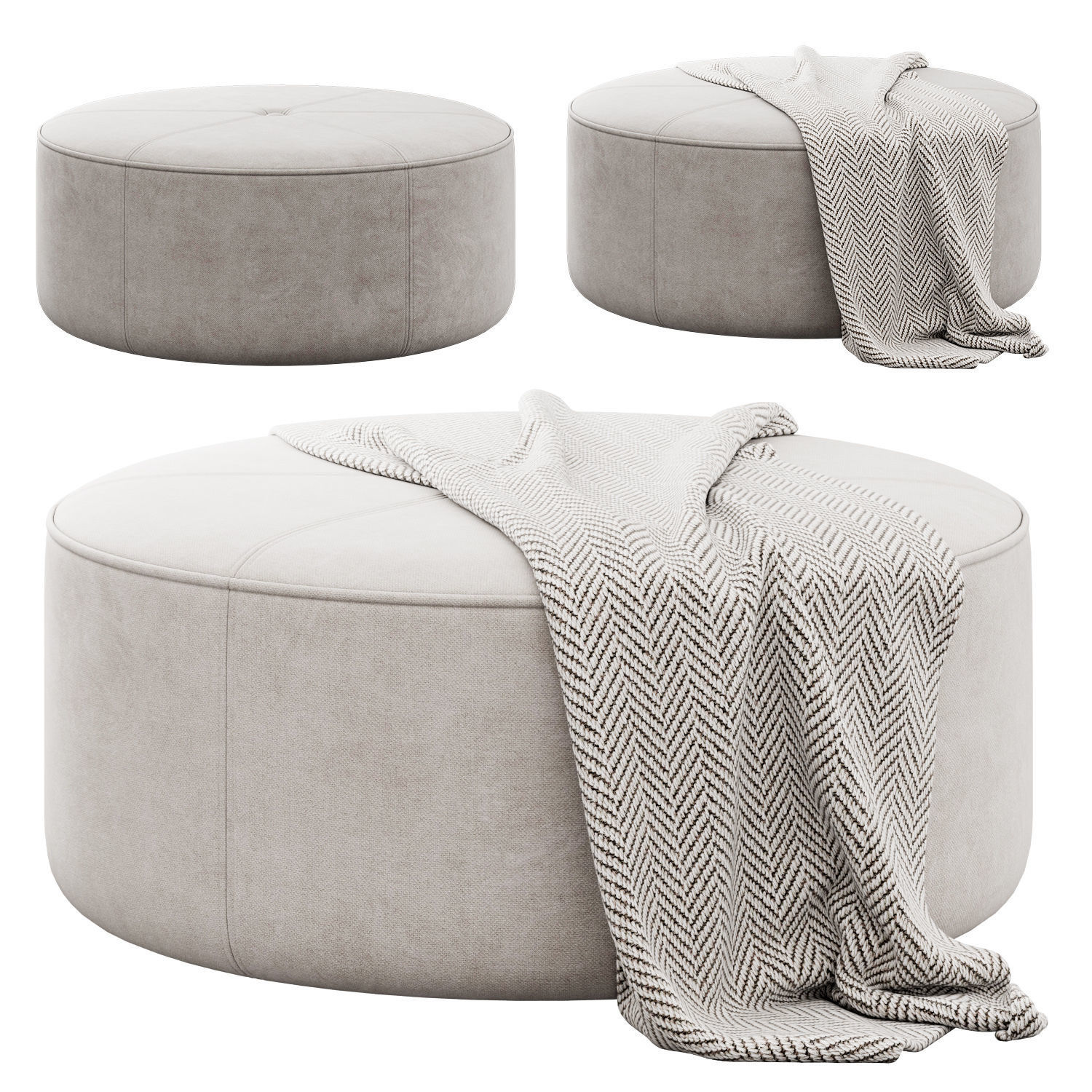 Busta Pouf by Tremolada 3D model_3