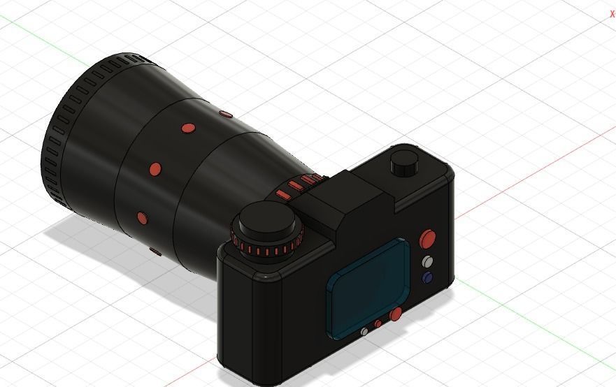 Custom Built Camera  3D print model_1