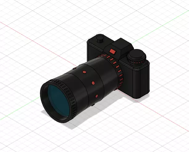 Custom Built Camera  3D print model_0