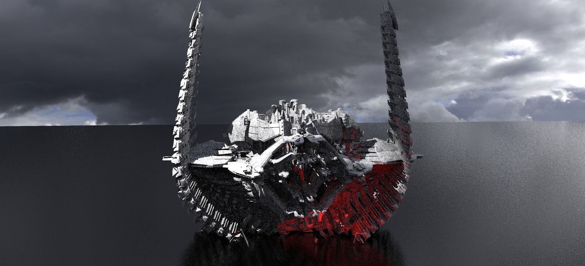 Dreadnaught Ship Wreck Spine 10 3D model_1