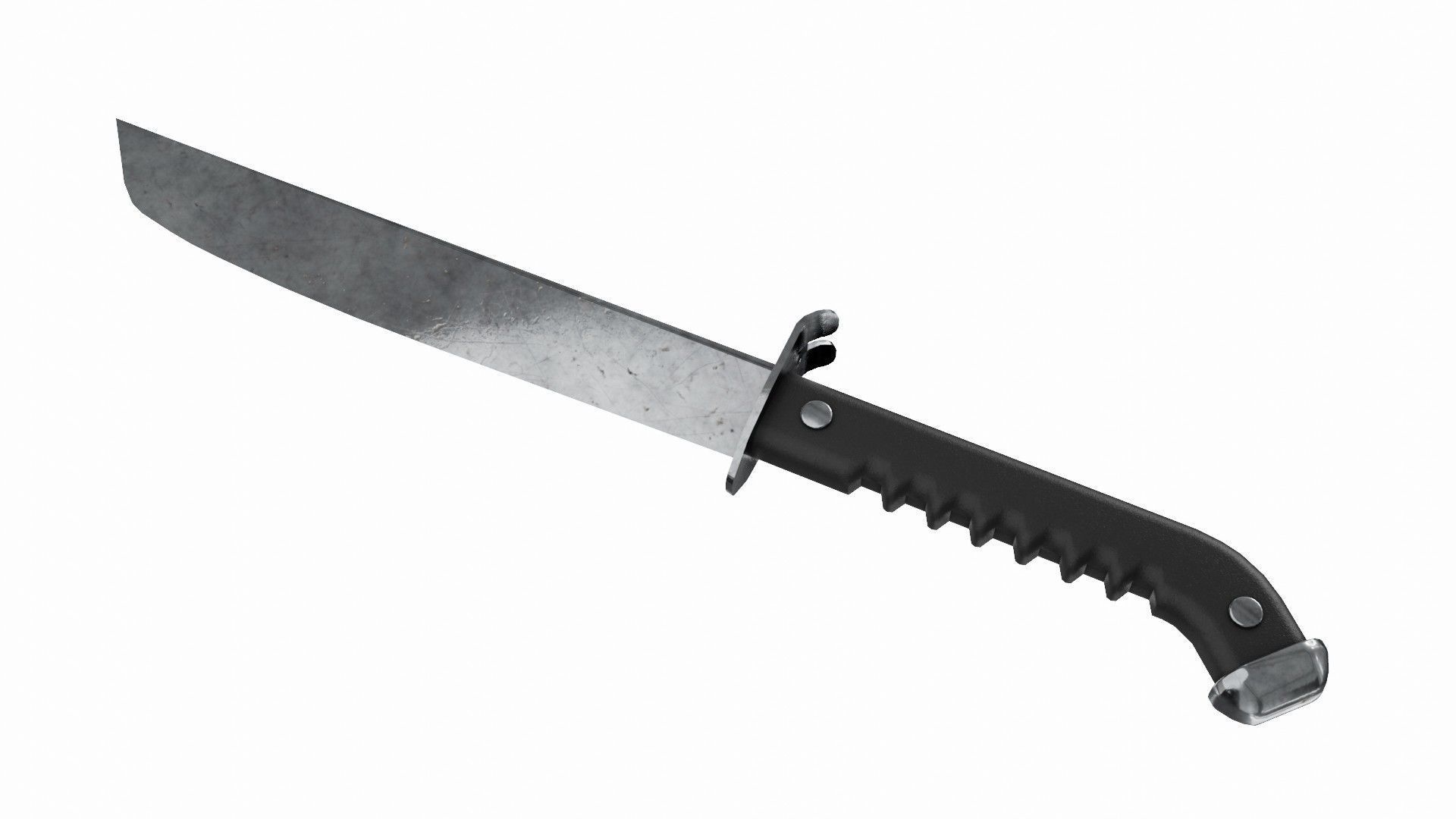 Dagger 3D Model Set knife Low-poly 3D model_7