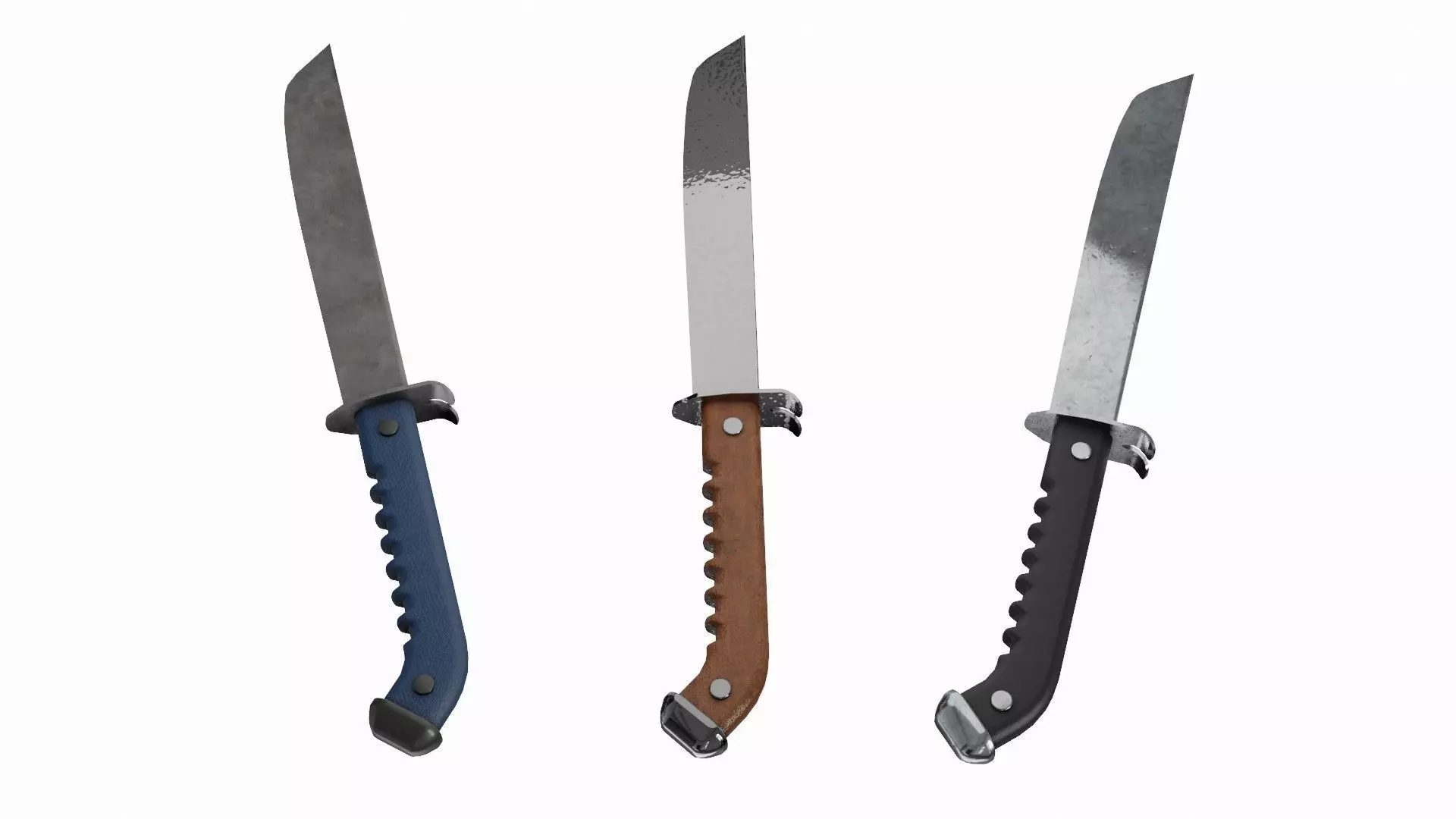 Dagger 3D Model Set knife Low-poly 3D model_0