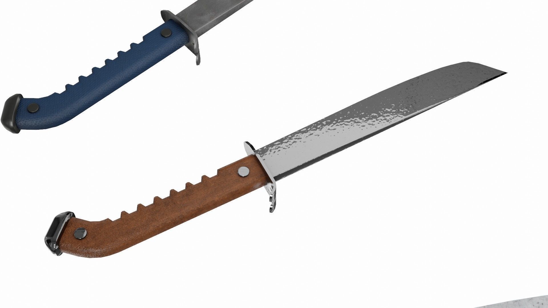 Dagger 3D Model Set knife Low-poly 3D model_11