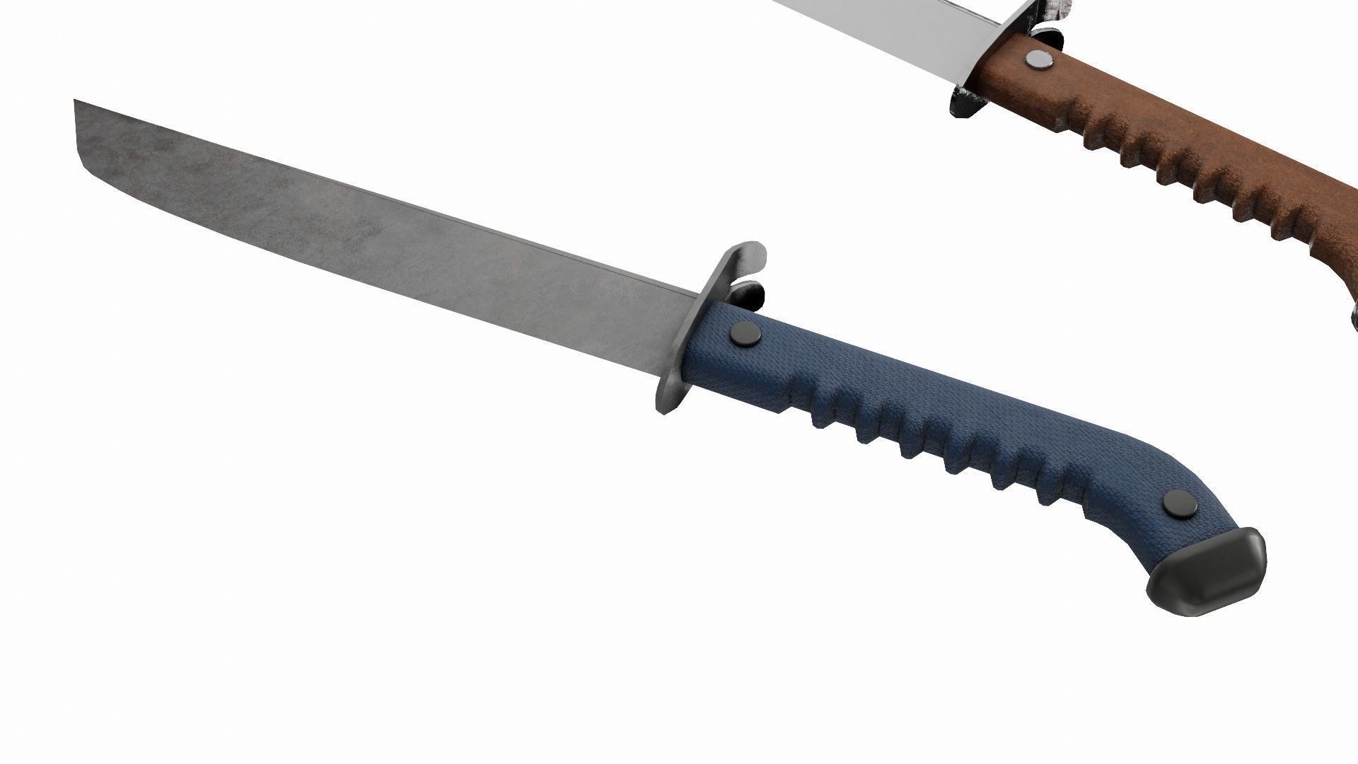 Dagger 3D Model Set knife Low-poly 3D model_3