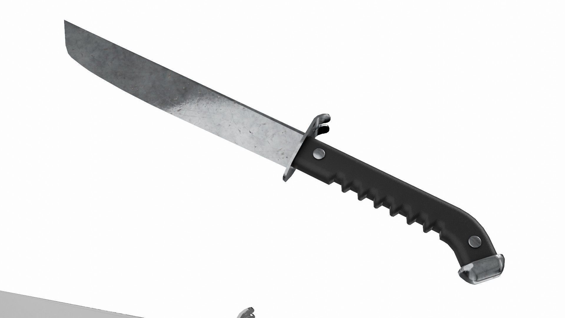 Dagger 3D Model Set knife Low-poly 3D model_4